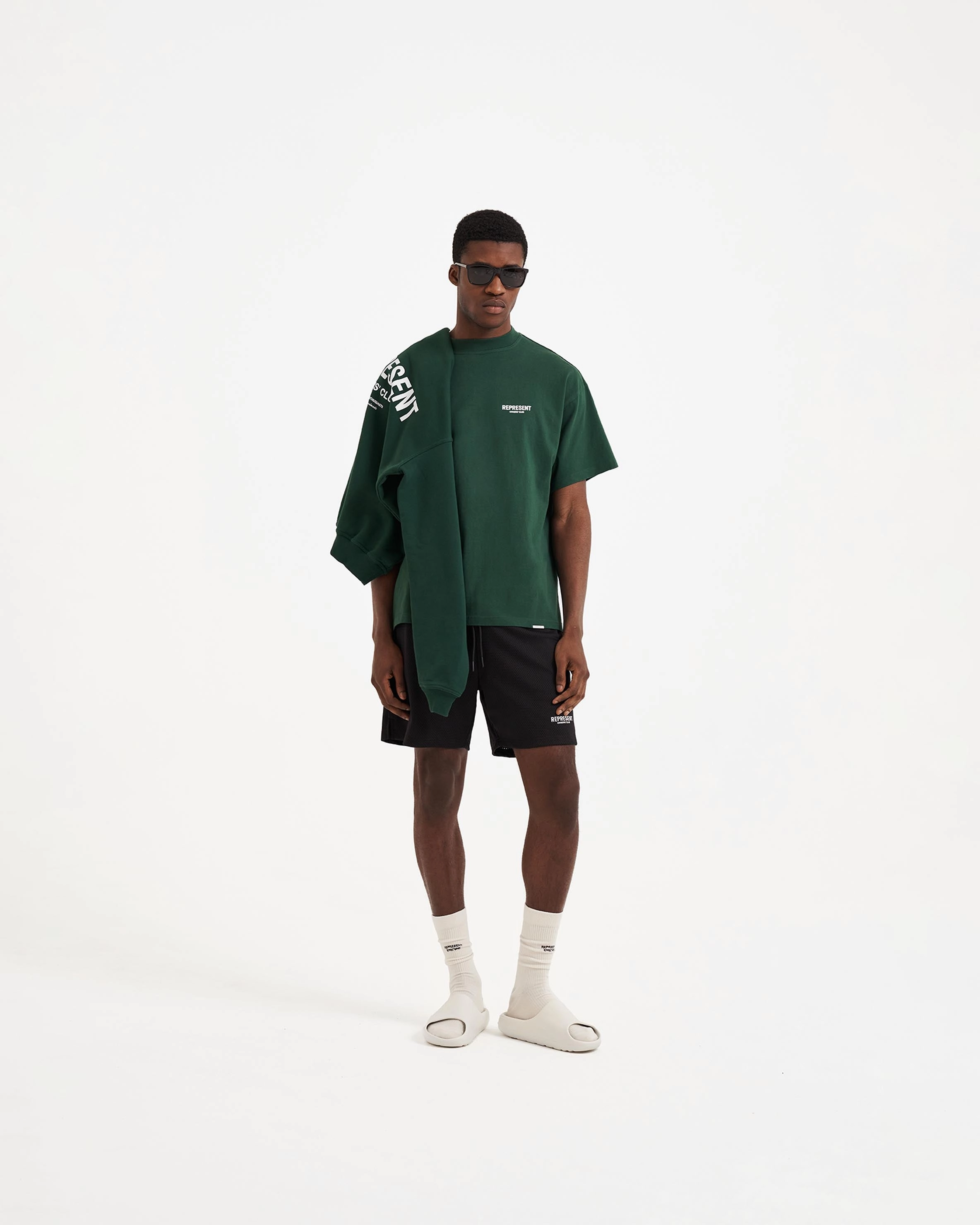 Represent Owners Club T-Shirt - Racing Green MoistureControlFibers Soft Design