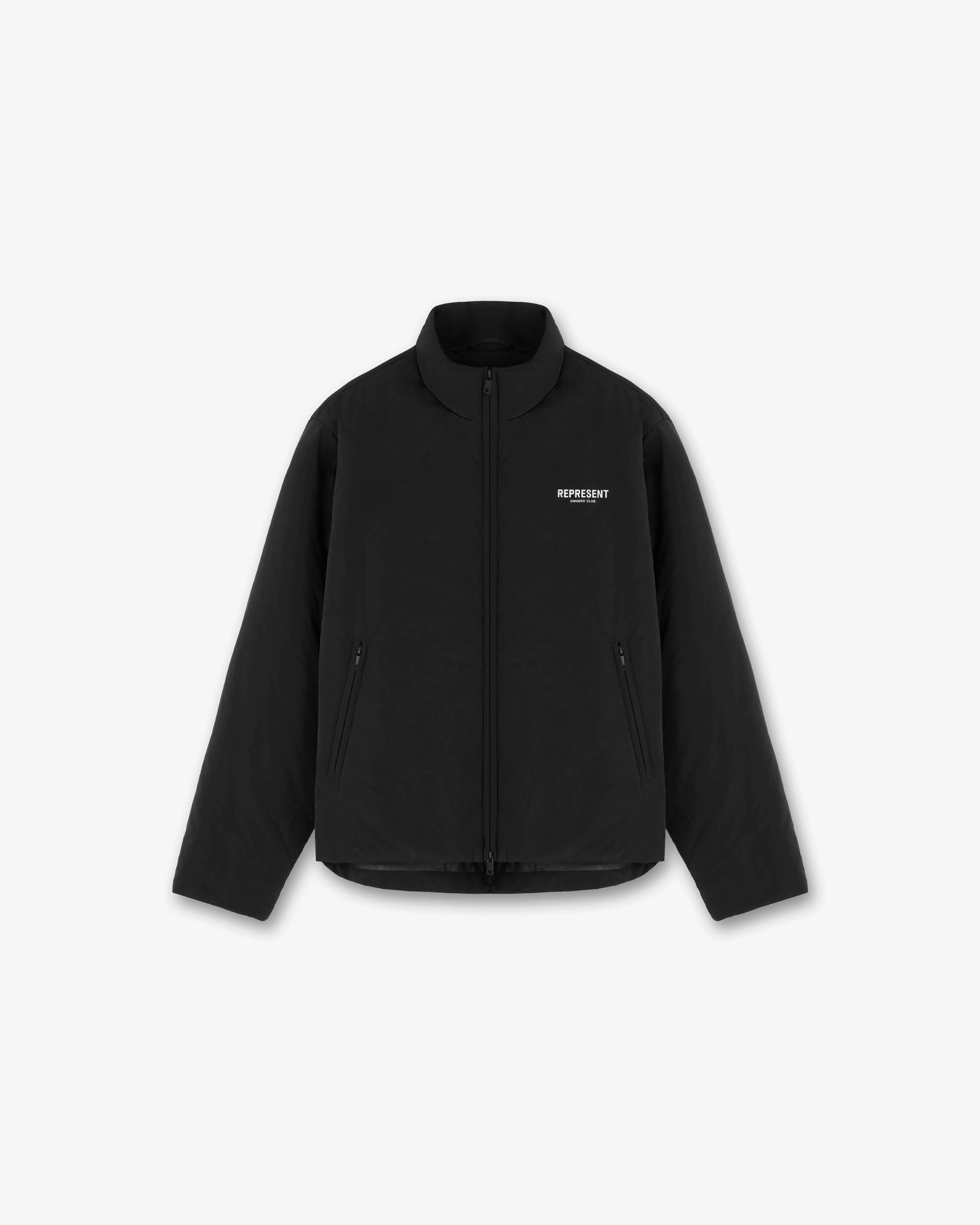 Abrasion Resistant Edging Represent Owners Club Wadded Jacket - Black