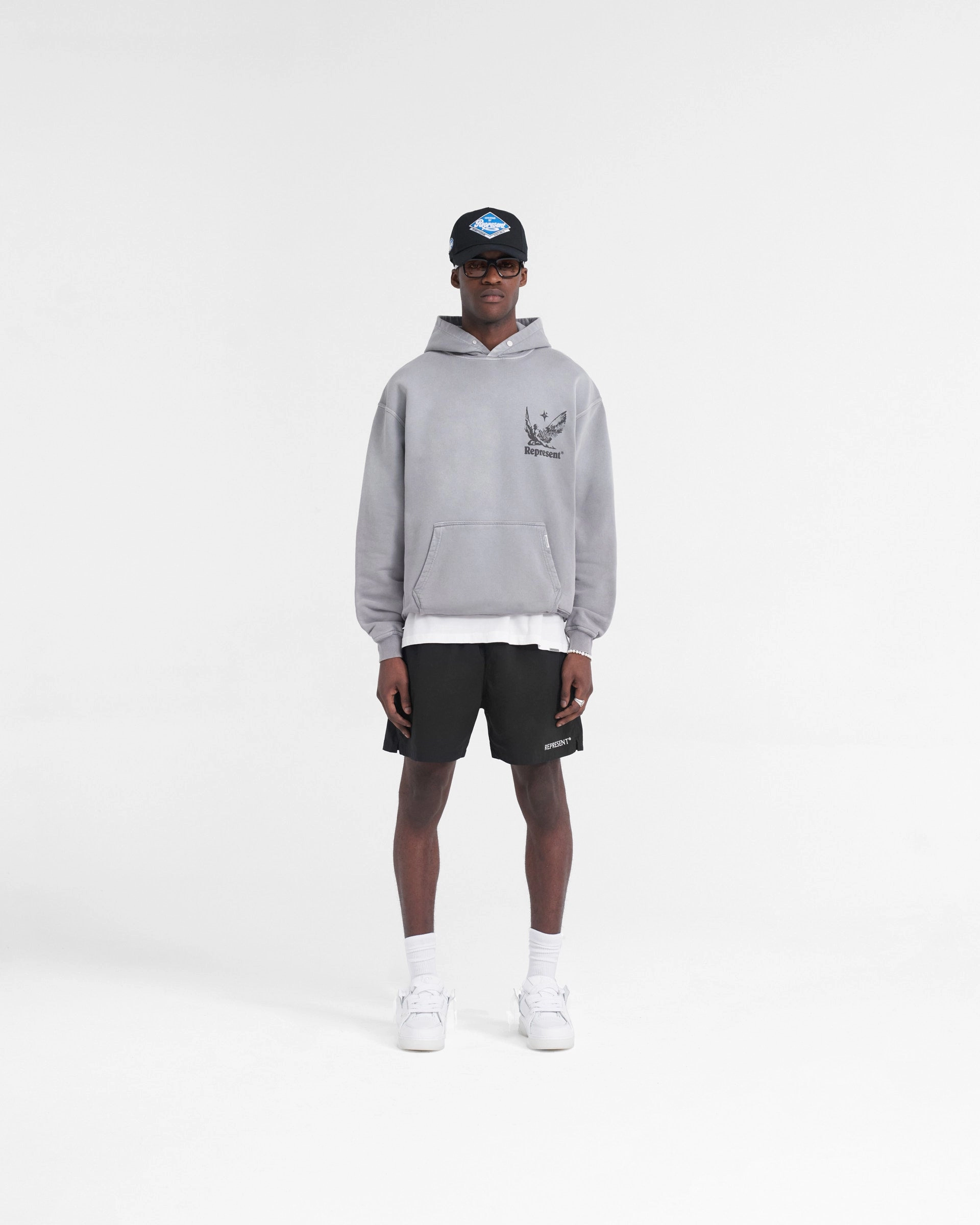 Relaxed Flex Gusseted Crotch Represent Short - Black