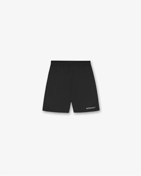 Machine washable Soft Fabric Represent Short - Black