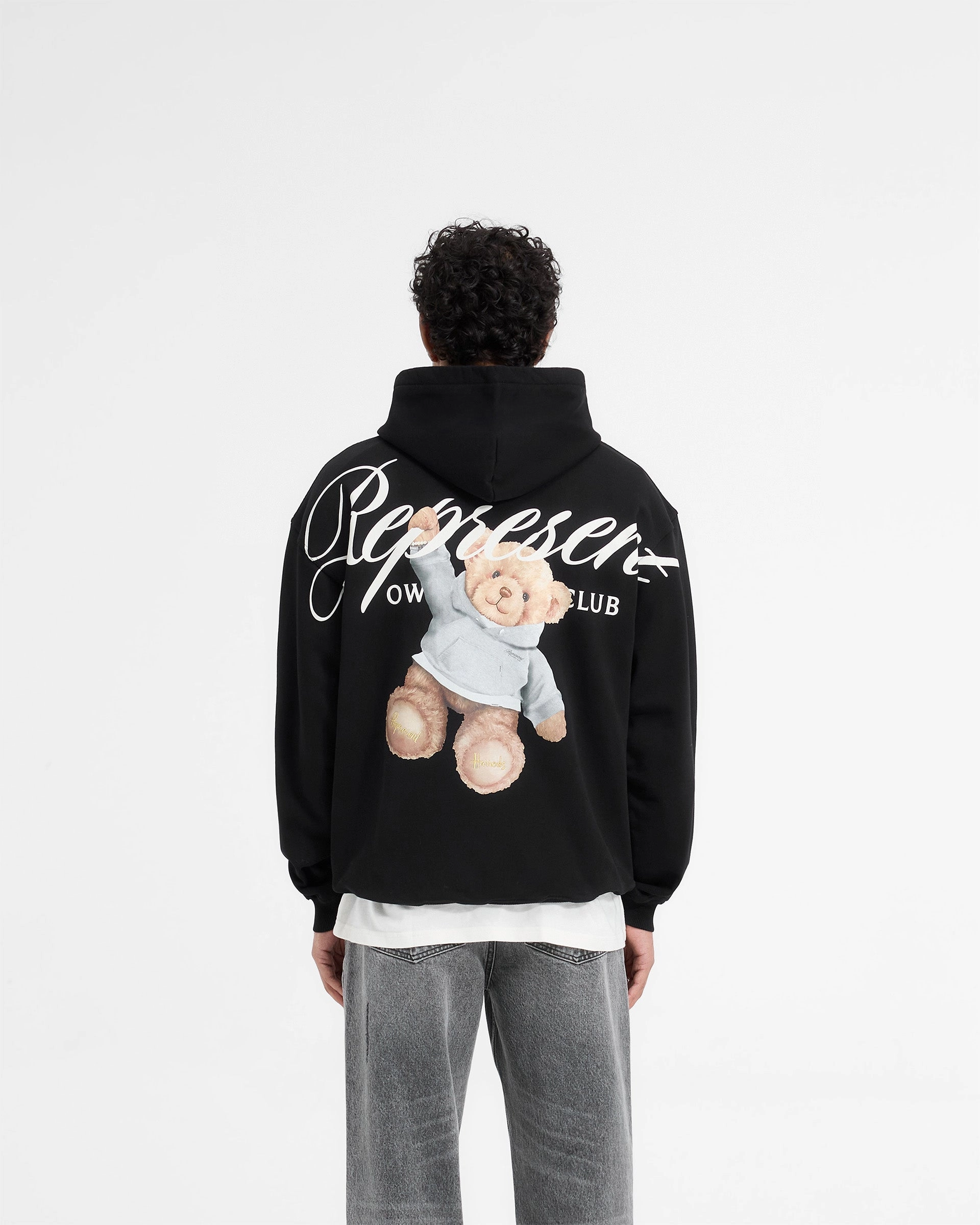 Effortless Layer Represent X Harrods Bear Owners Club Hoodie - Jet Black
