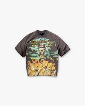 Lightweight Material Represent X Iron Maiden Holy Smoke T-Shirt - Sunfade Grey