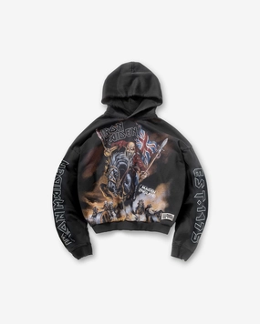 ethnic style school wear Represent X Iron Maiden Steed Hoodie - Stained Black
