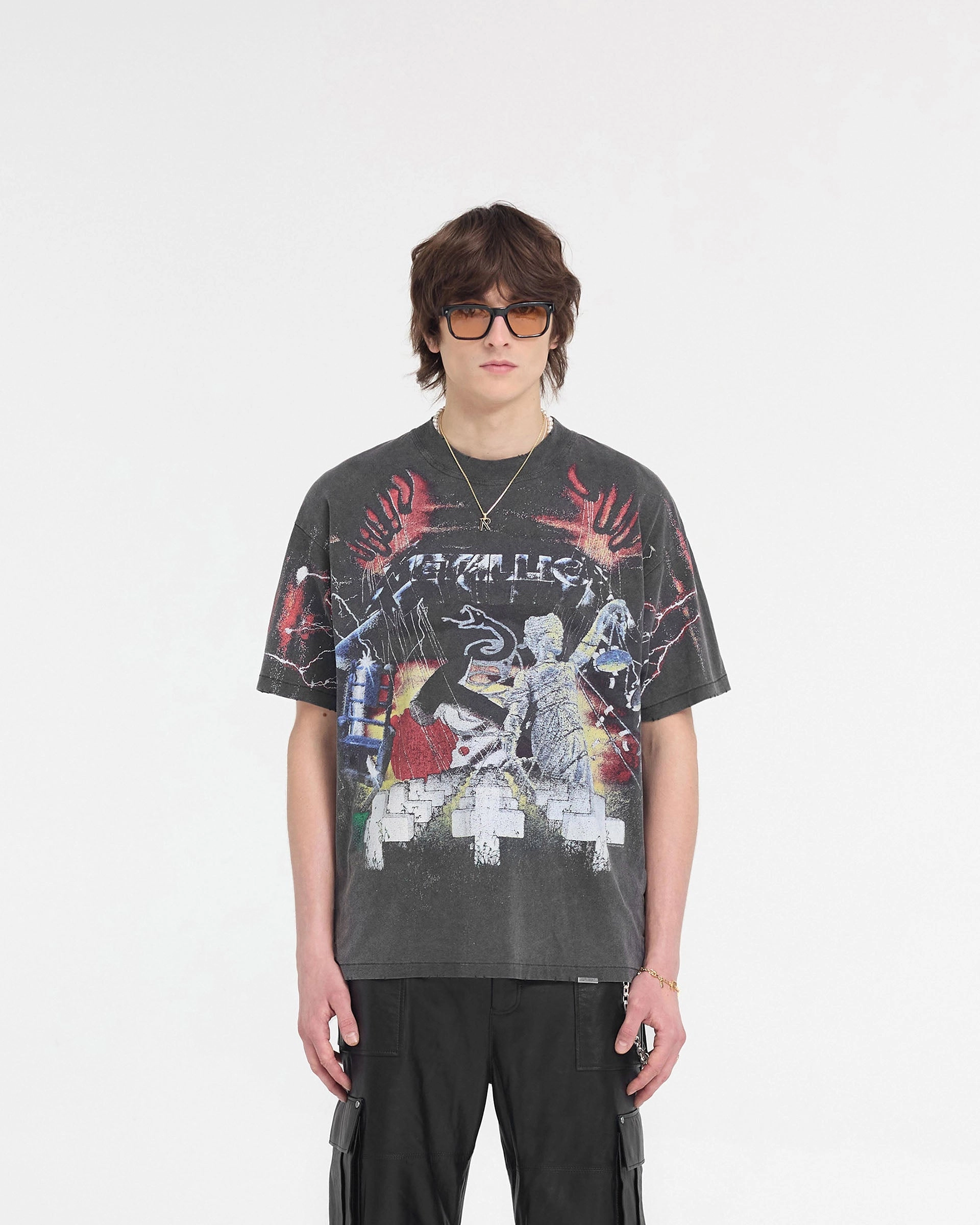 Minimal Comfort Represent X Metallica Master Of Puppets T-Shirt - Vintage Grey