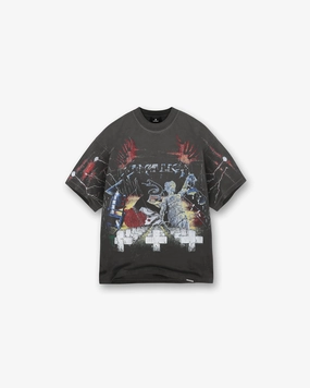 Athletic Fit Represent X Metallica Master Of Puppets T-Shirt - Vintage Grey