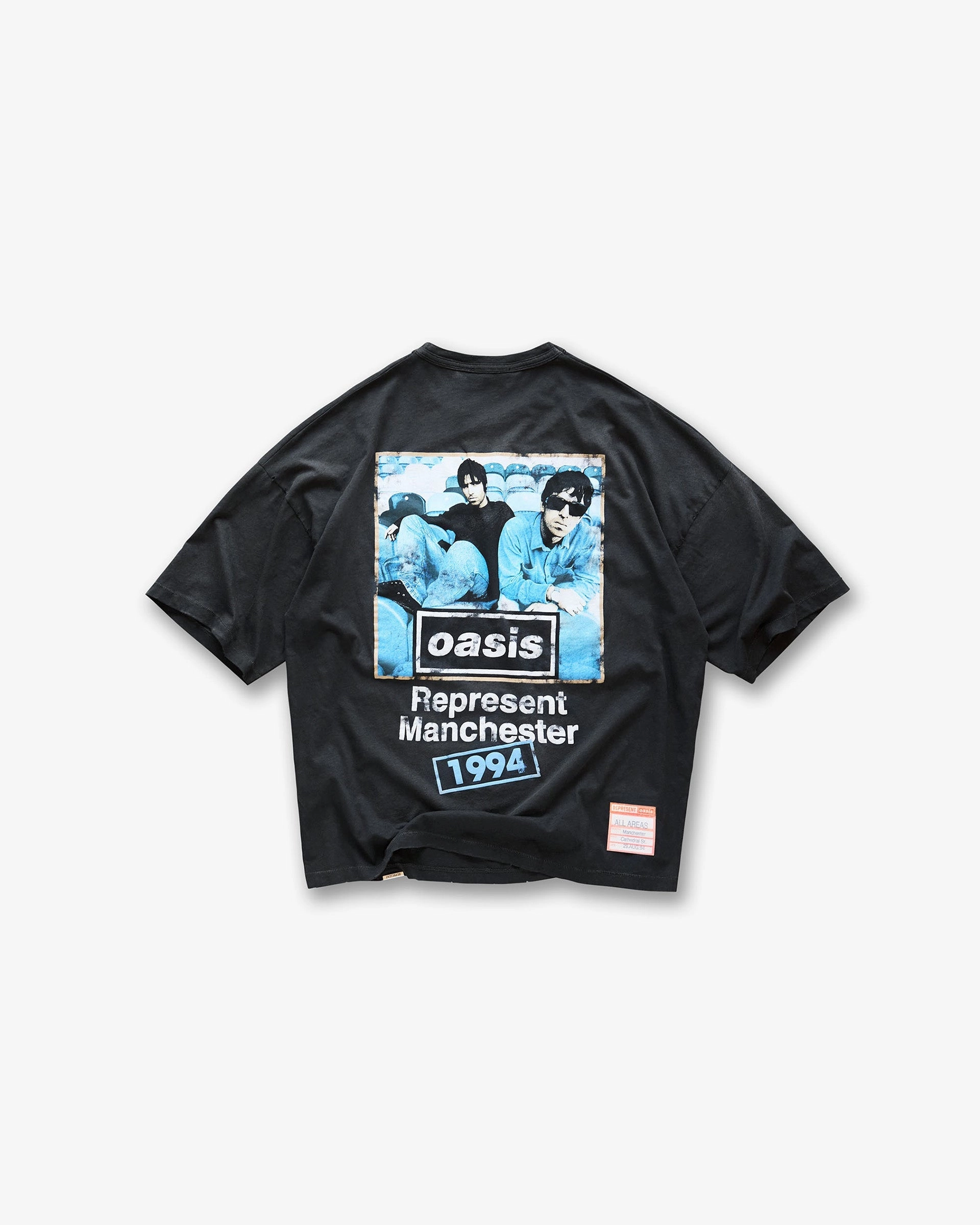Chill Wear Chill Vibe Represent X Oasis Maine Road T-Shirt - Washed Black