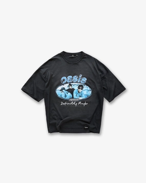 Summer Essential Represent X Oasis Maine Road T-Shirt - Washed Black