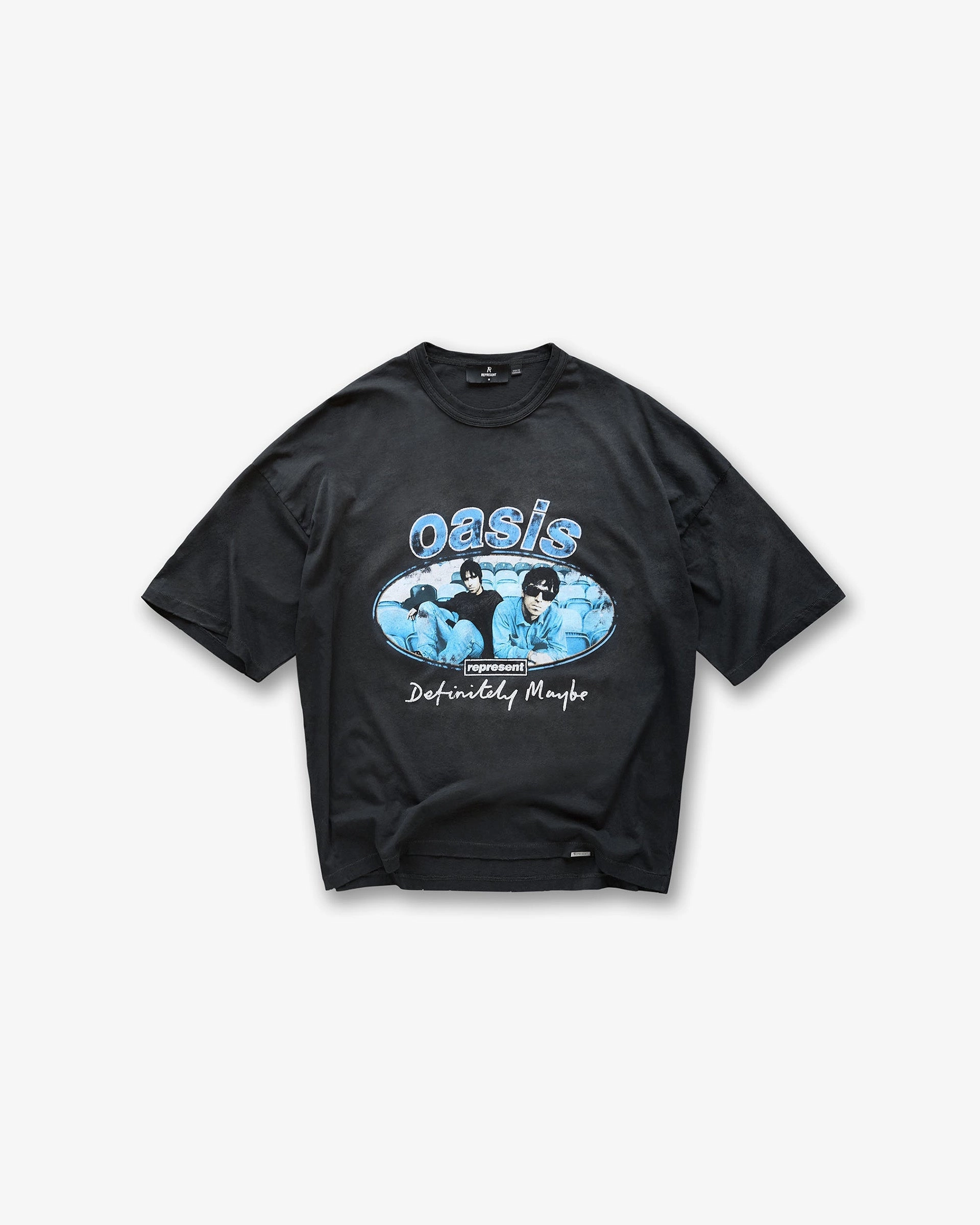Summer Essential Represent X Oasis Maine Road T-Shirt - Washed Black
