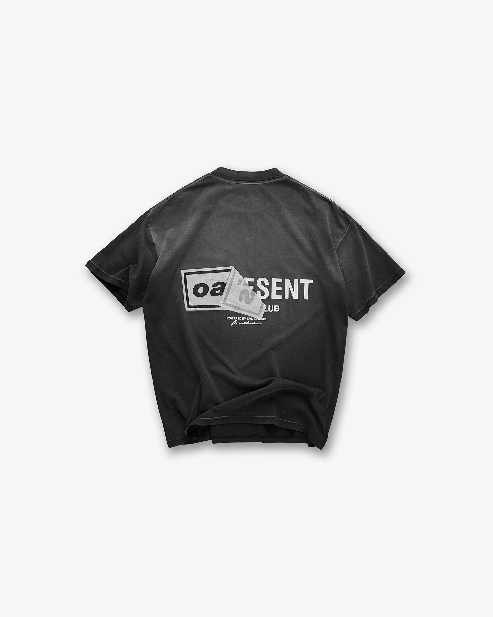 Breathable Comfort Fit Represent X Oasis Owners Club T-Shirt - Stained Black