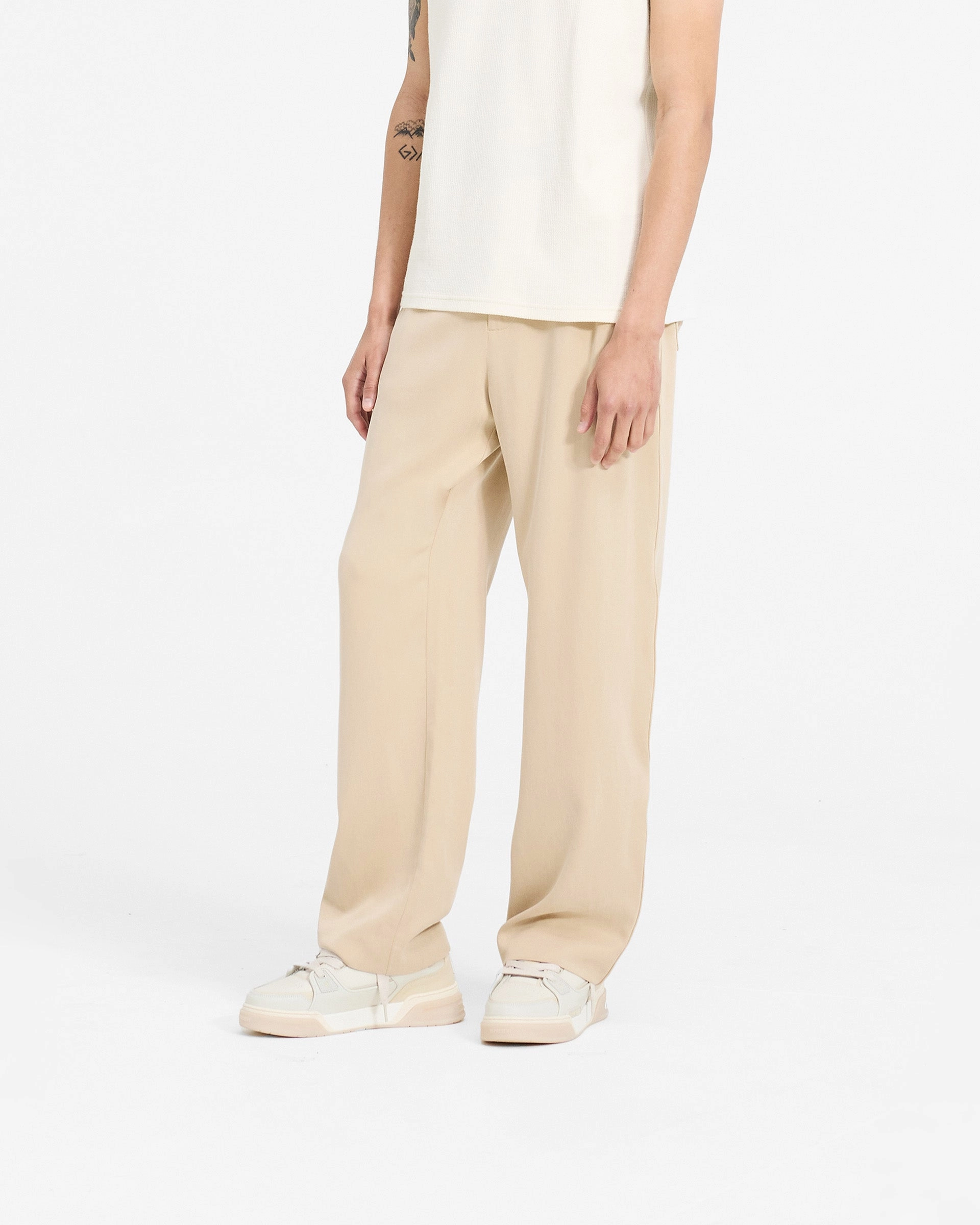 Resort Pant - Latte Flexible Gusset