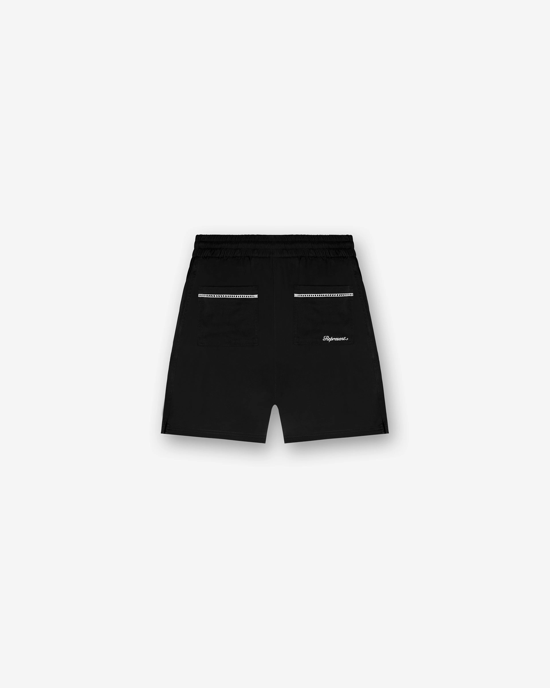 Tagless Labeling Water Resistant Resort Shorts - Jet Black