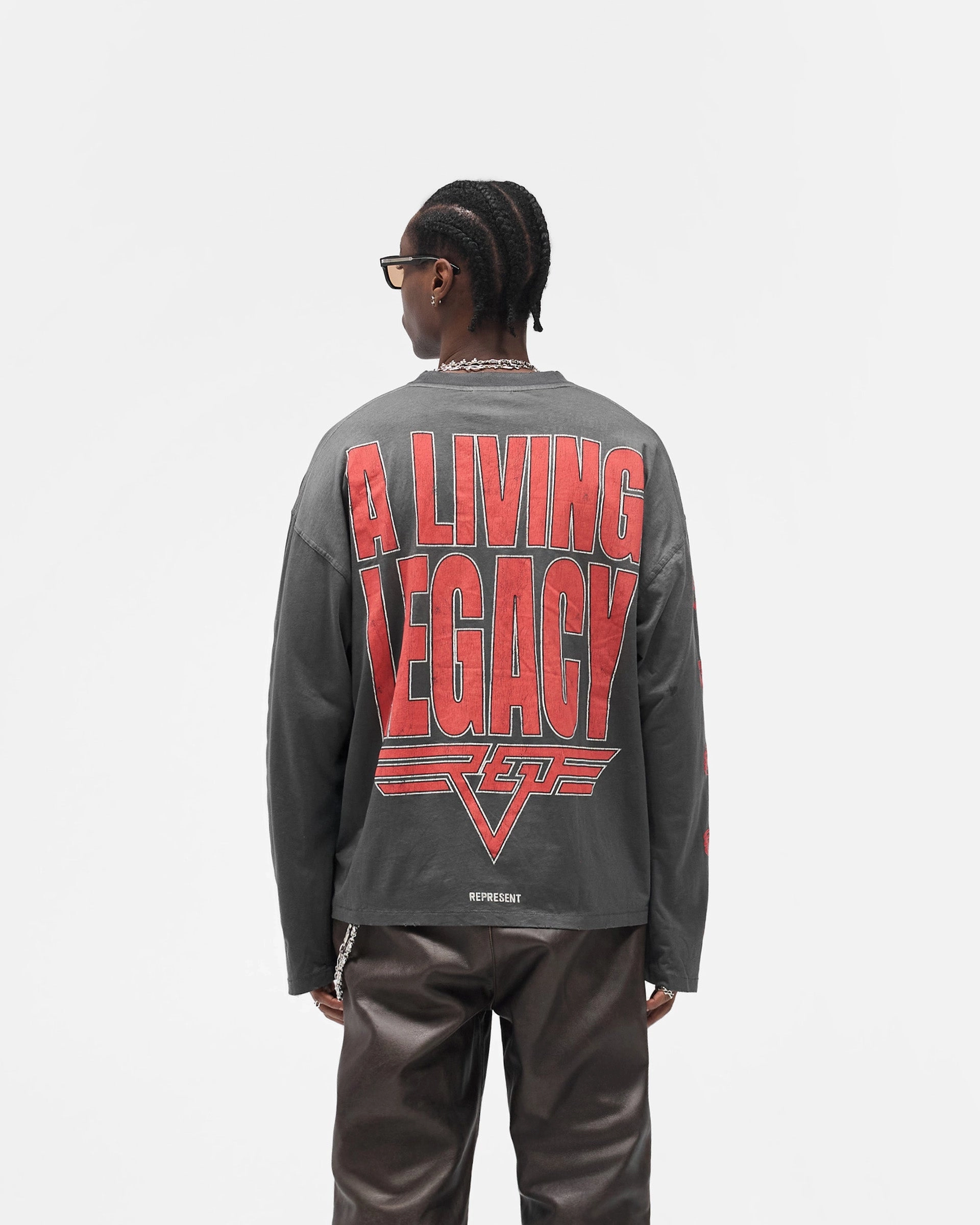 Casual Flex Fit Reversible Living Legacy Tour Long Sleeve T-Shirt - Sun Fade Grey