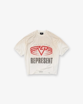 Non Irritating Collar Reversible Living Legacy Tour T-Shirt - Flat White