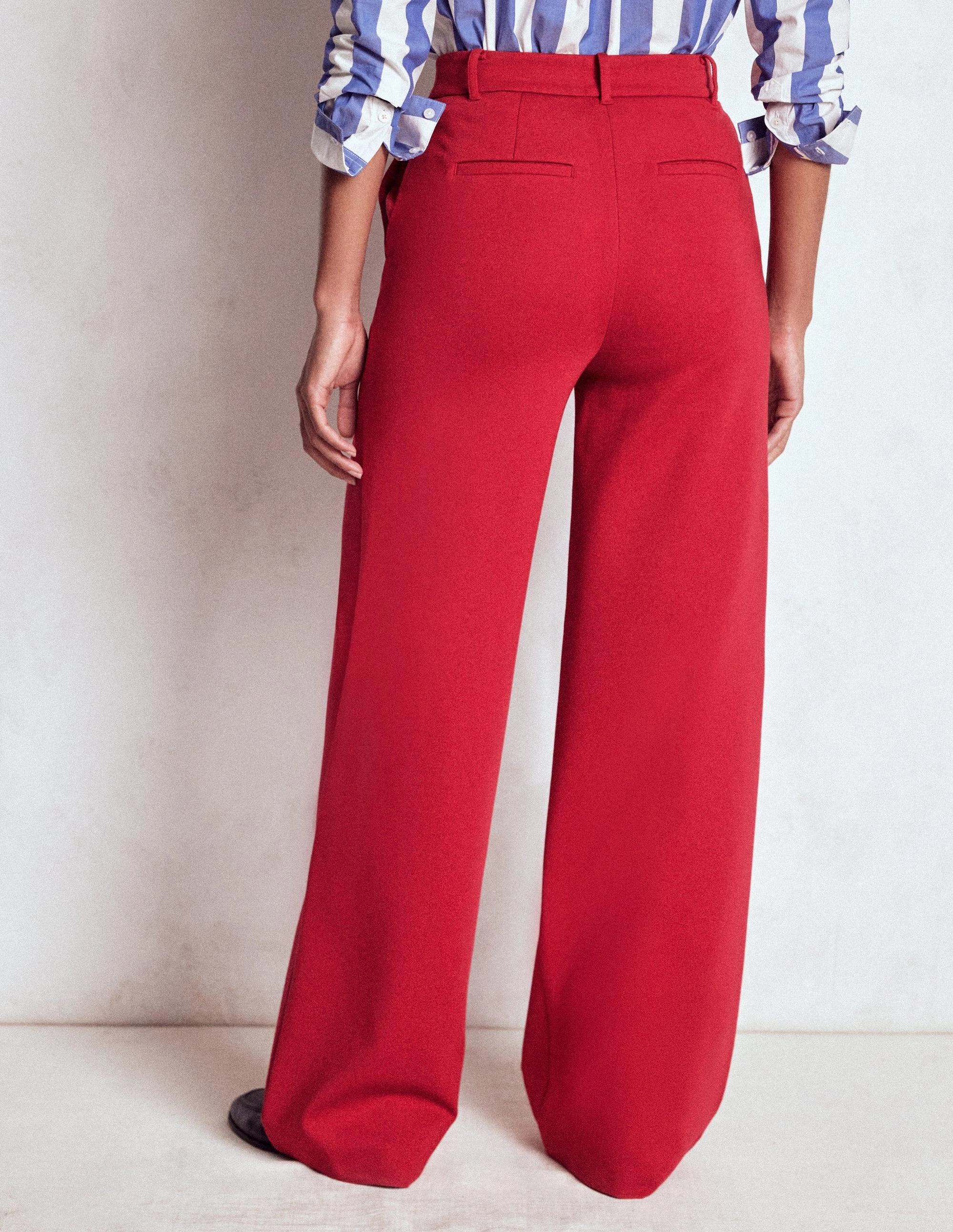 All terrain Belgravia Ponte Trousers-Carmine Red