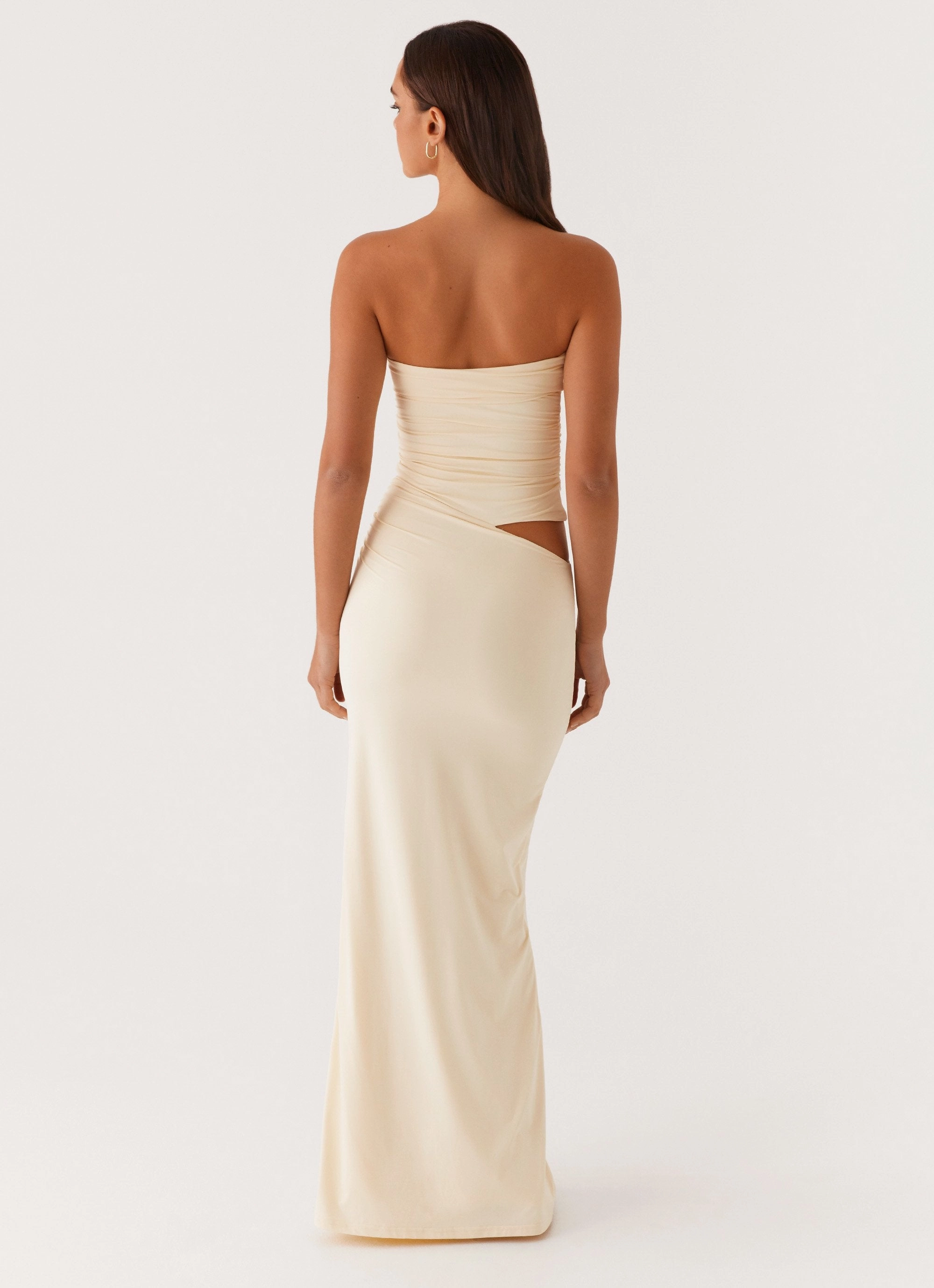 Layering-Piece Romee Strapless Maxi Dress - Pastel Yellow