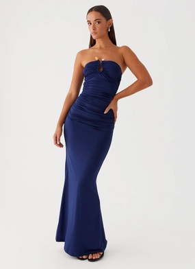Rudy Maxi Dress - Navy Versatile Comfort Wear