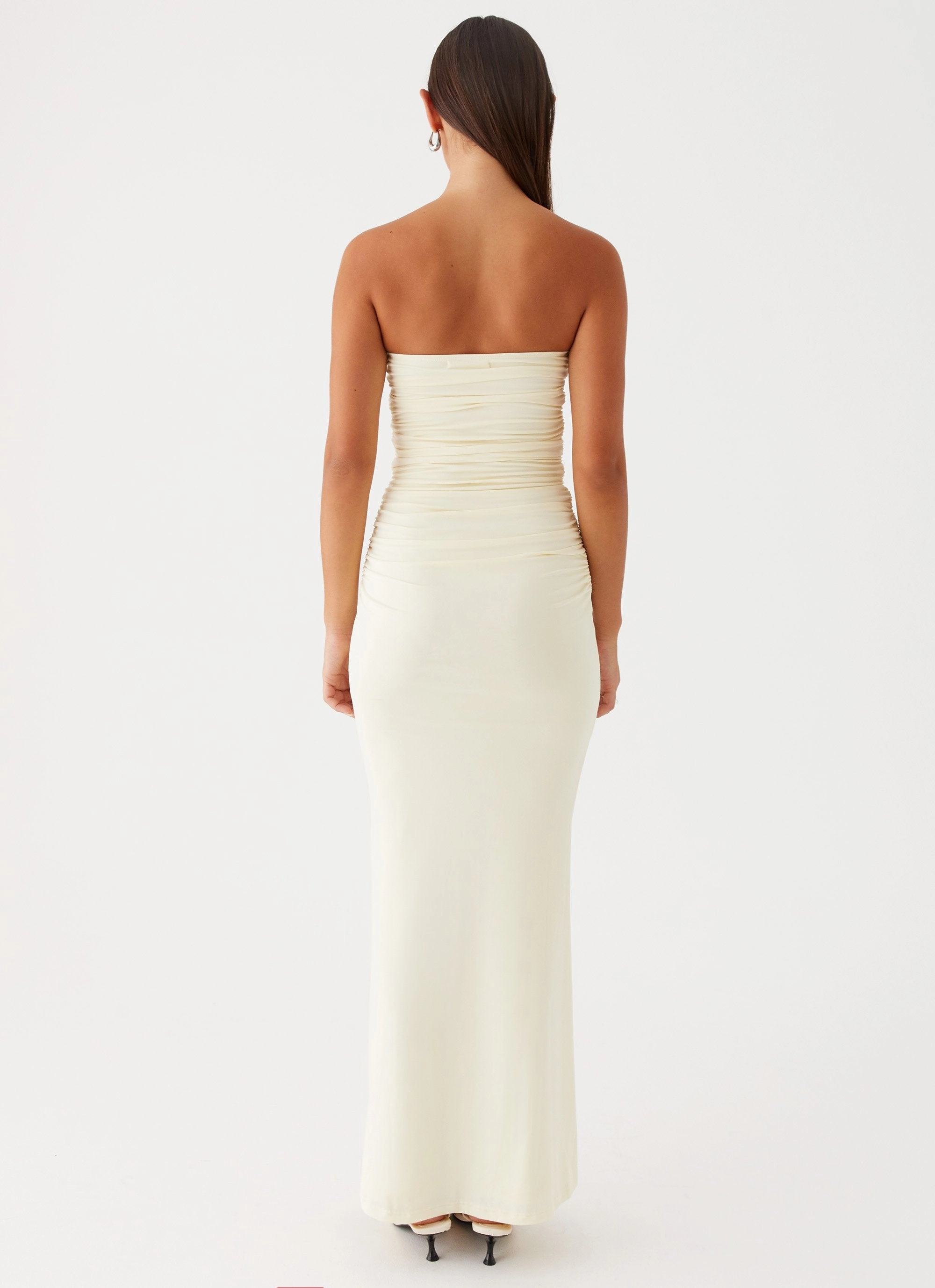 Pastel Sky Airy Fabric Rudy Maxi Dress - Yellow