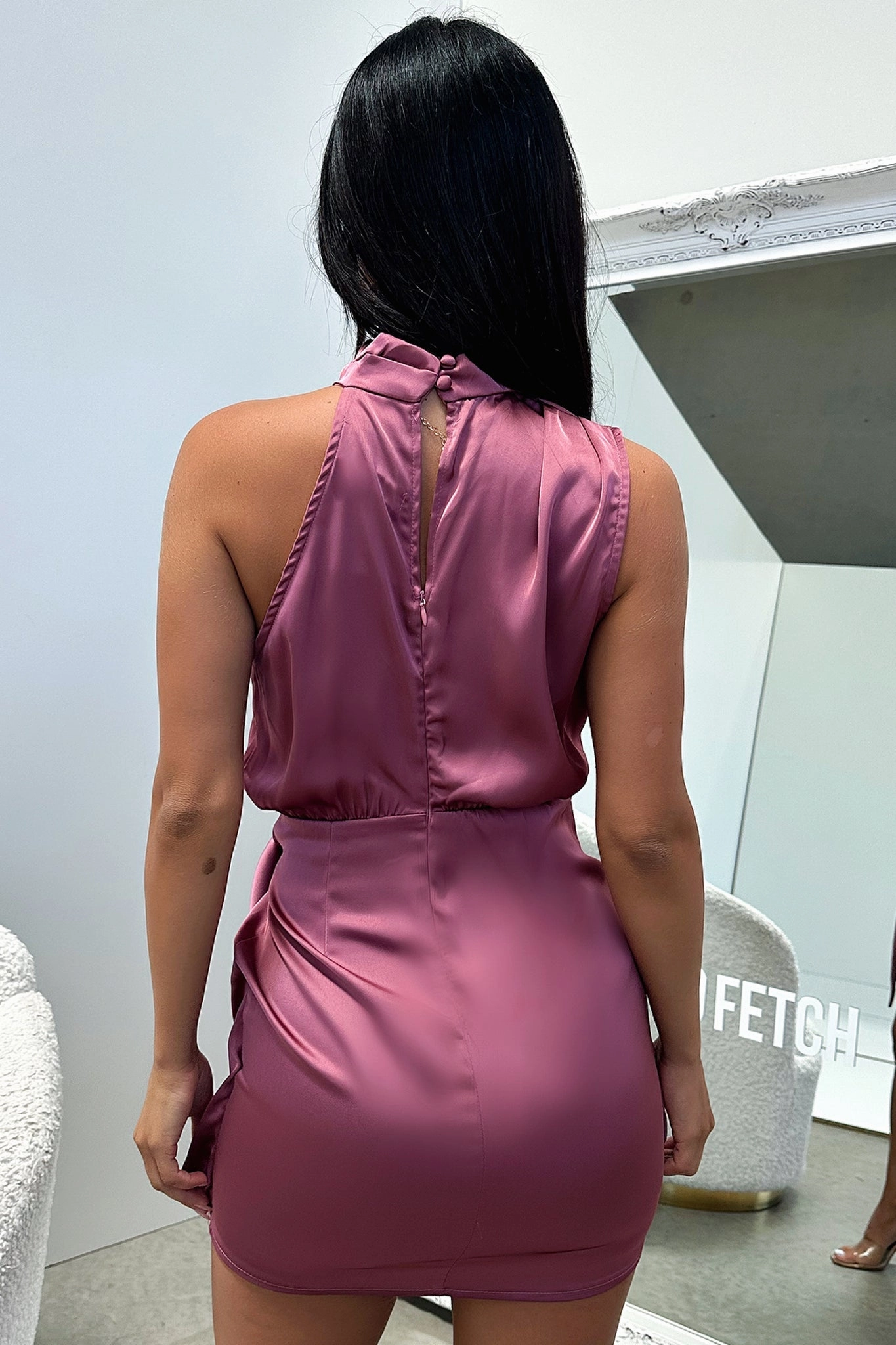 Floor-Length Santorini Mini Dress - Plum