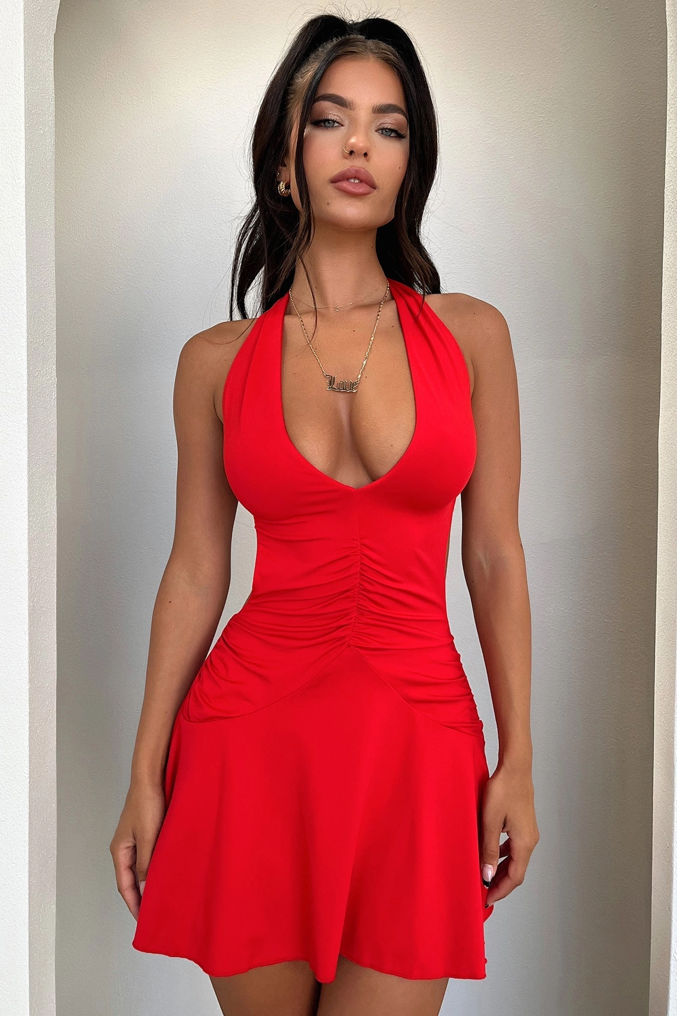 Trendy Silhouette Sarisa Dress - Red