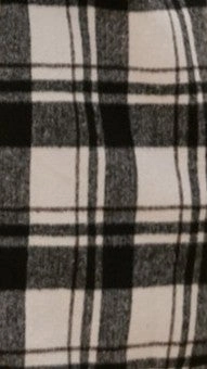 Saskia Jacket - Black/Cream Check Short Length Clean Edge Piece