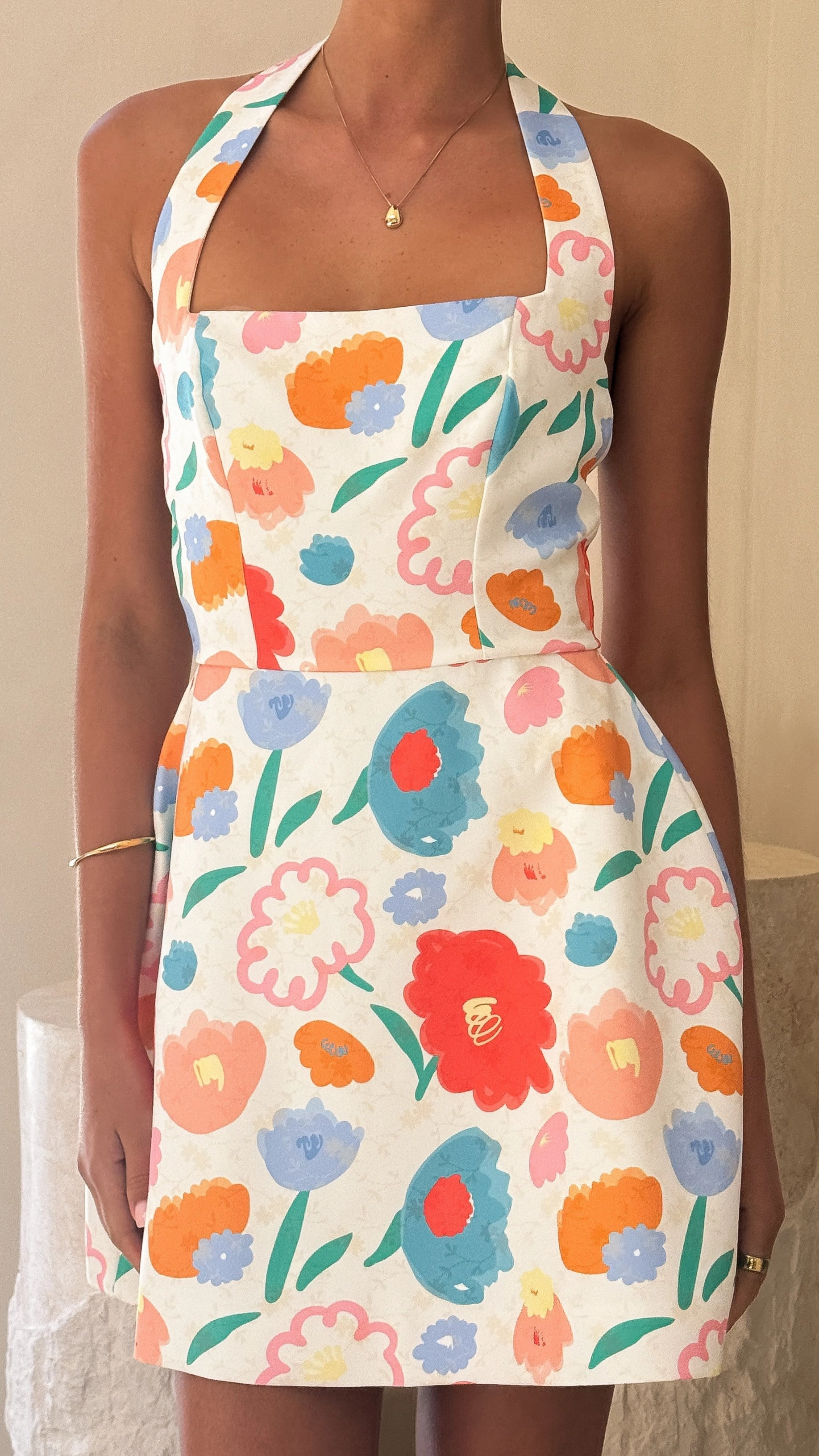 Shared Glow Side-Pocket Mady Mini Dress - Floral Dream
