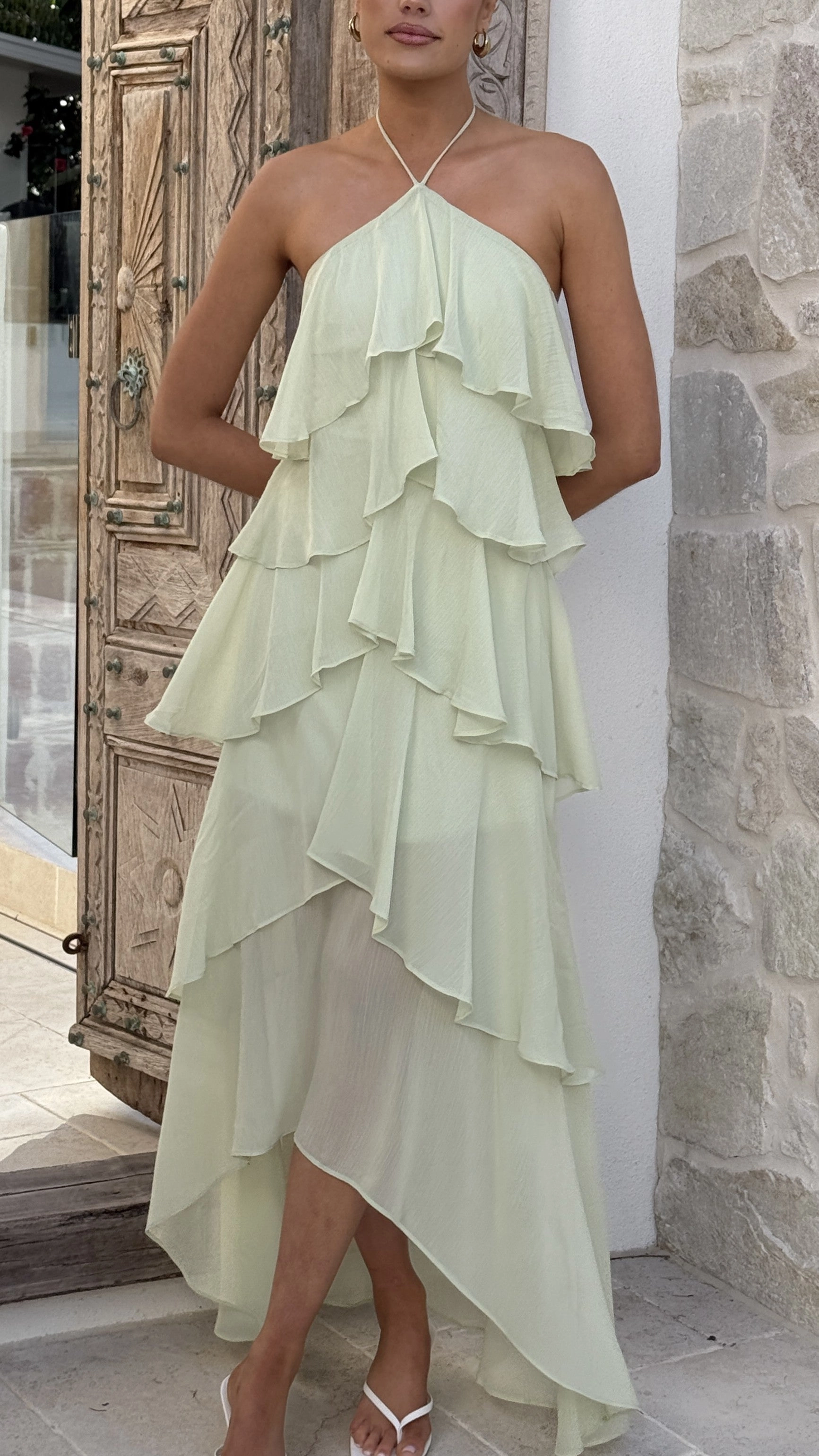 Soho Maxi Dress - Sage Fit Easy Fashion-Forward