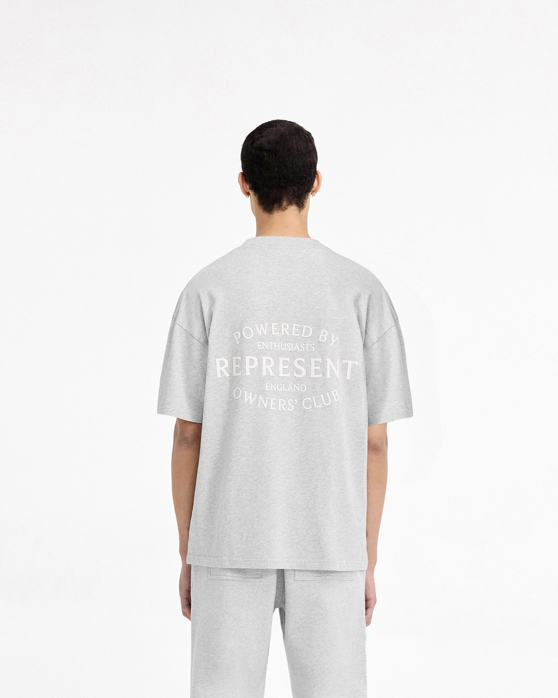 Represent Owners Club Stamp T-Shirt - Ash Grey Trendy Design