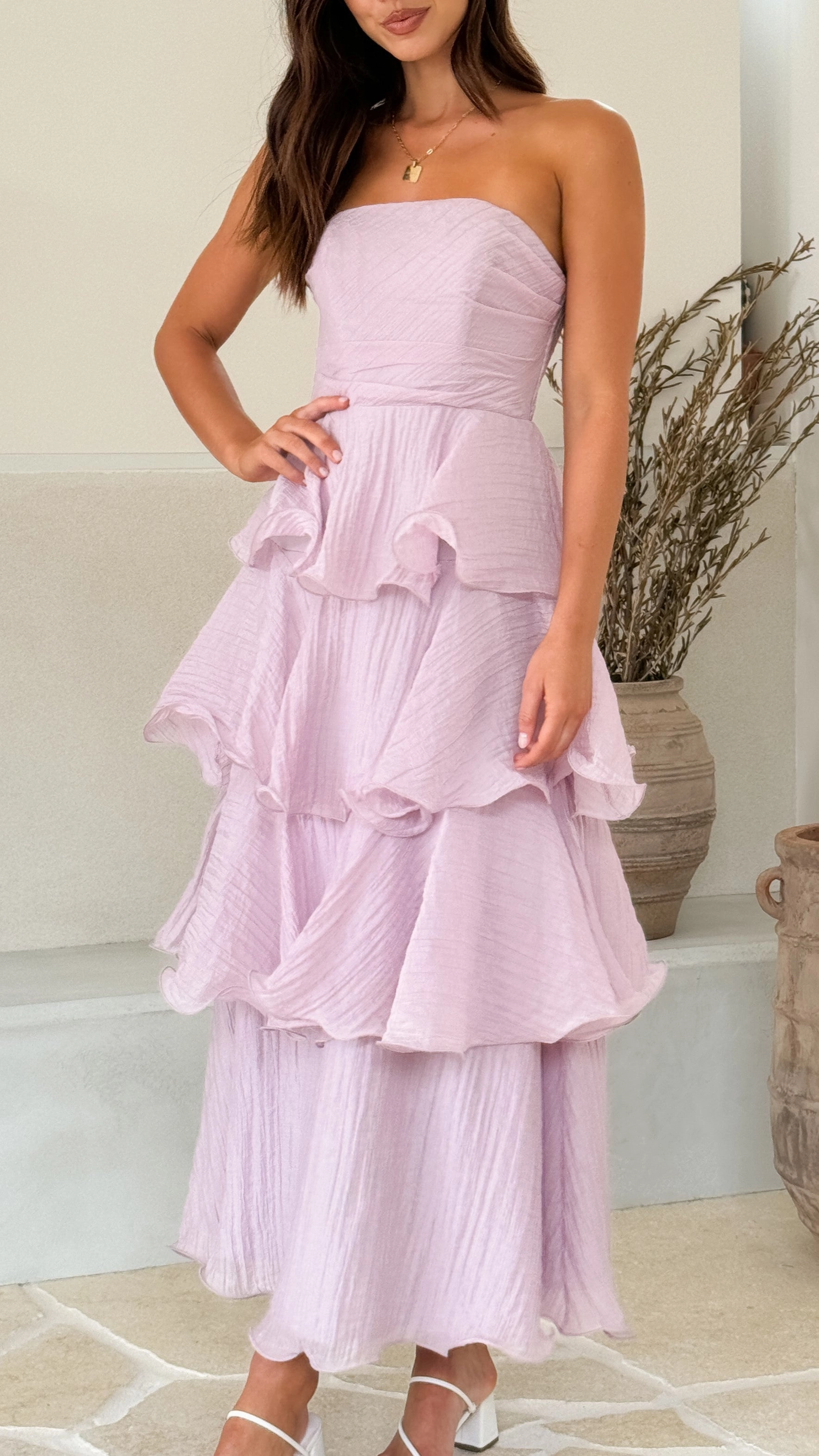 Lanica Maxi Dress - Lilac Grab Quick