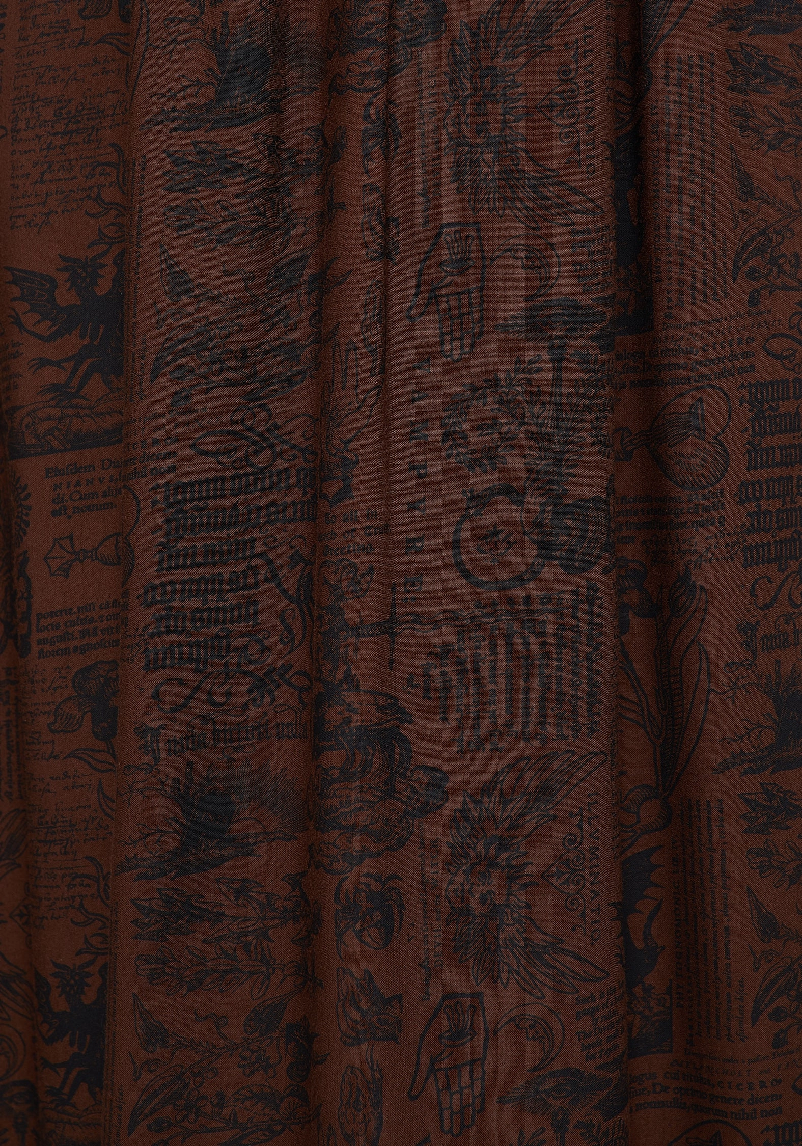 Daemonologie Woodcut Print Midaxi Skirt Outfit Moodboard