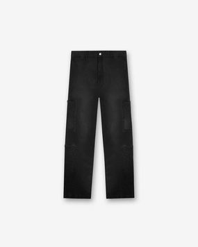 Season Cargo Pant - Jet Black Sporty Stretch Fit