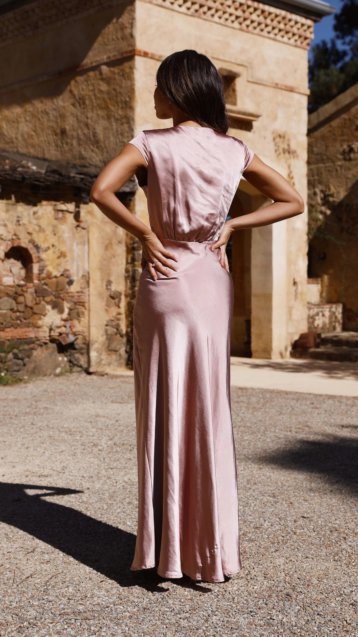 Sporty Comfort Selma Maxi Dress - Dusty Pink