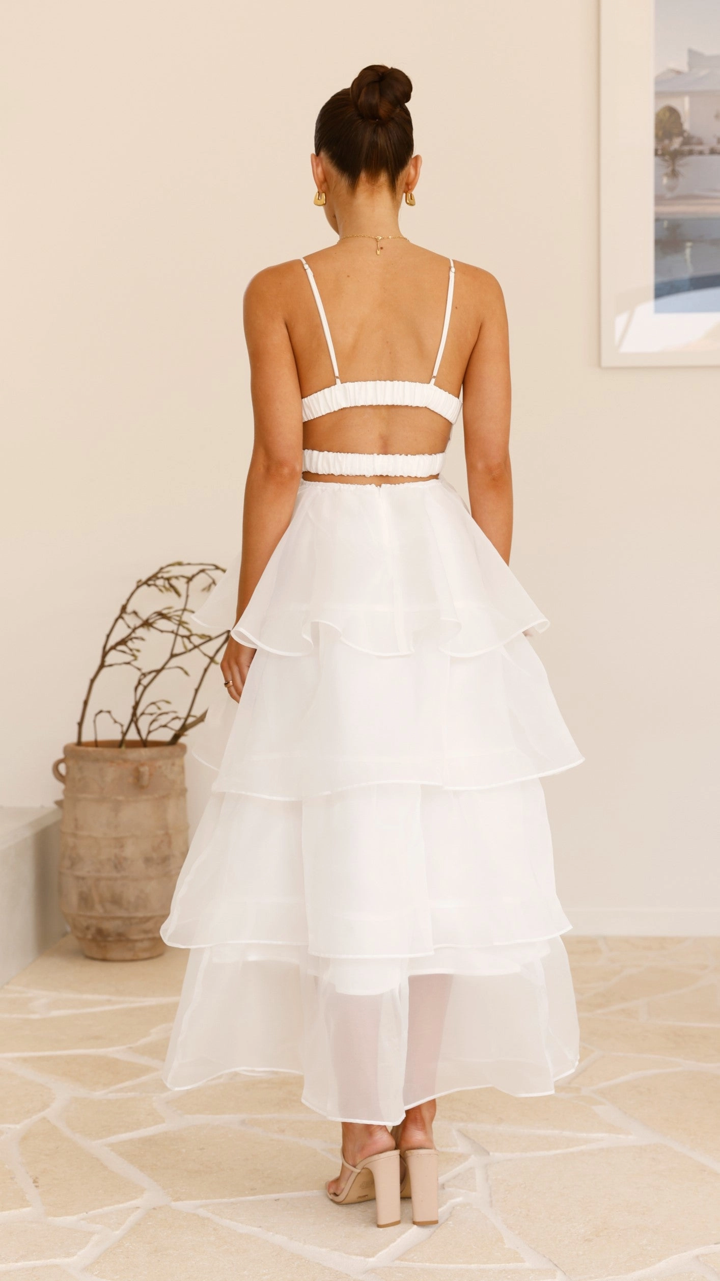 Shayla Maxi Dress - White Sheer Look Summer Outfit