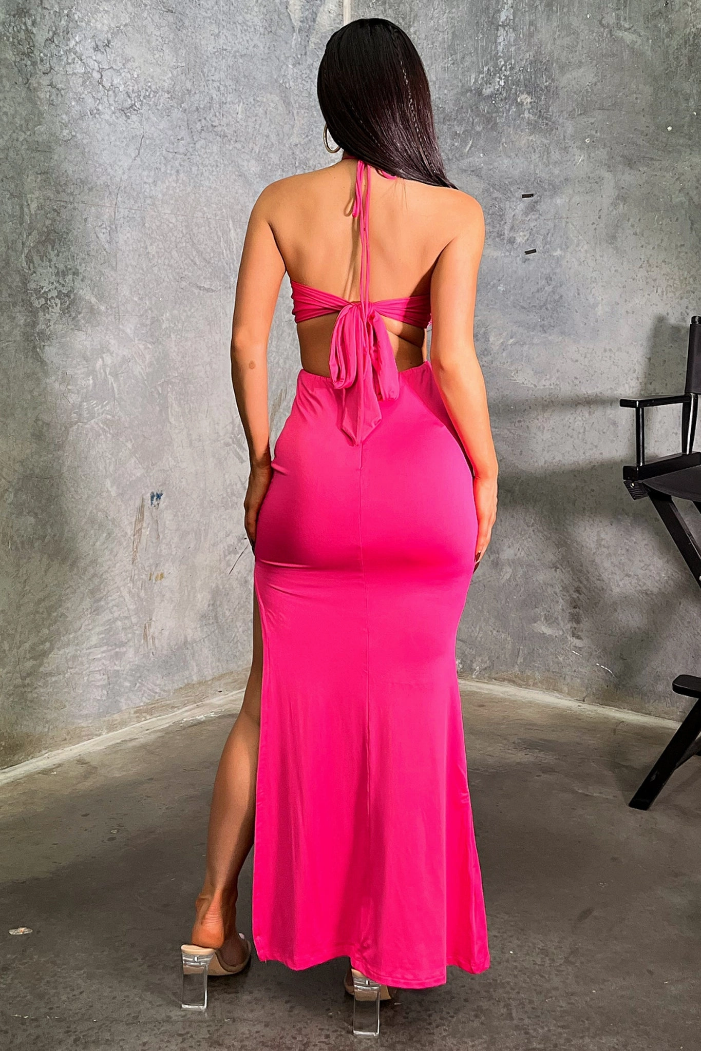 Travel Essential Spring-Season Kaila Maxi Dress - Hot Pink