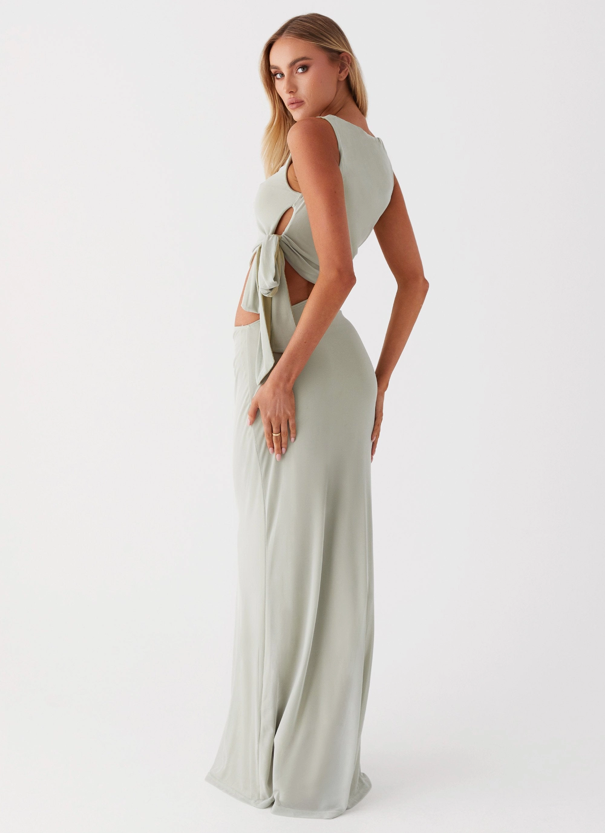 Vibrant pattern Sidney Maxi Dress - Sage