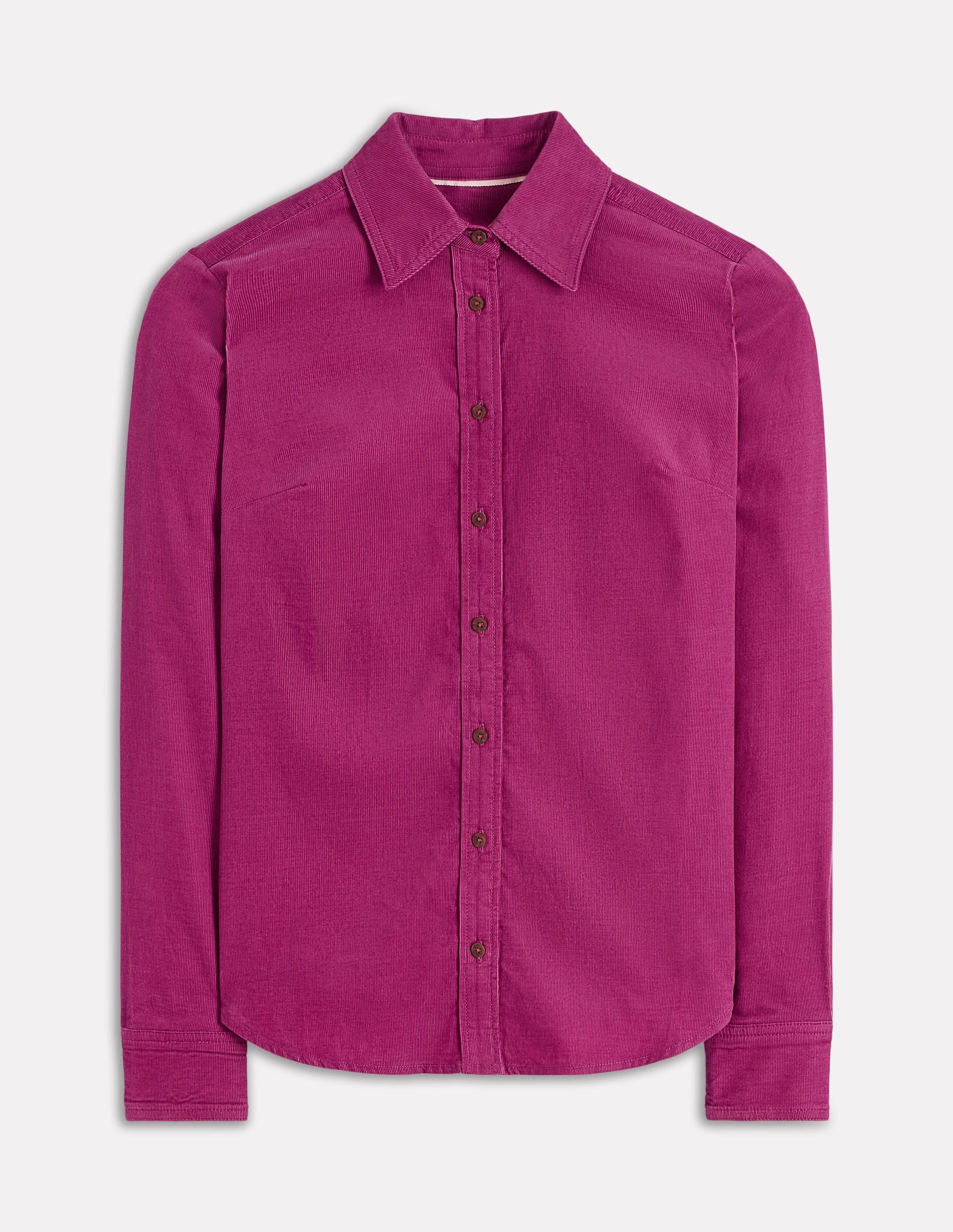 Sienna Cord Shirt-Rich Magenta Stretch Weave Construction