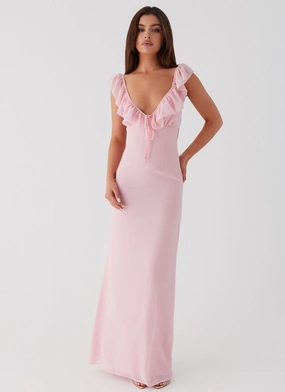 Subtle Fit Anytime Wear Silvie Maxi Dress - Pink