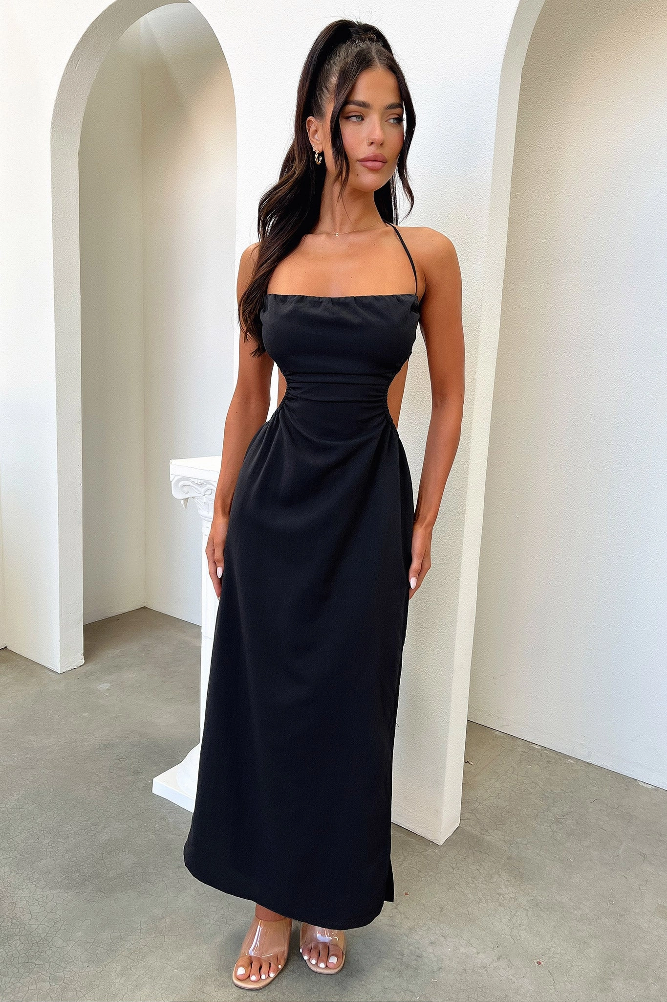 Fashionable Look Omika Maxi Dress - Black