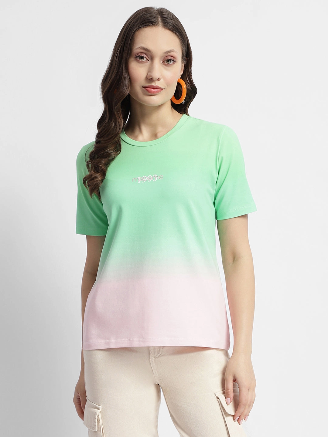 Long Sleeve Madame Cotton Half Sleeve T-Shirt