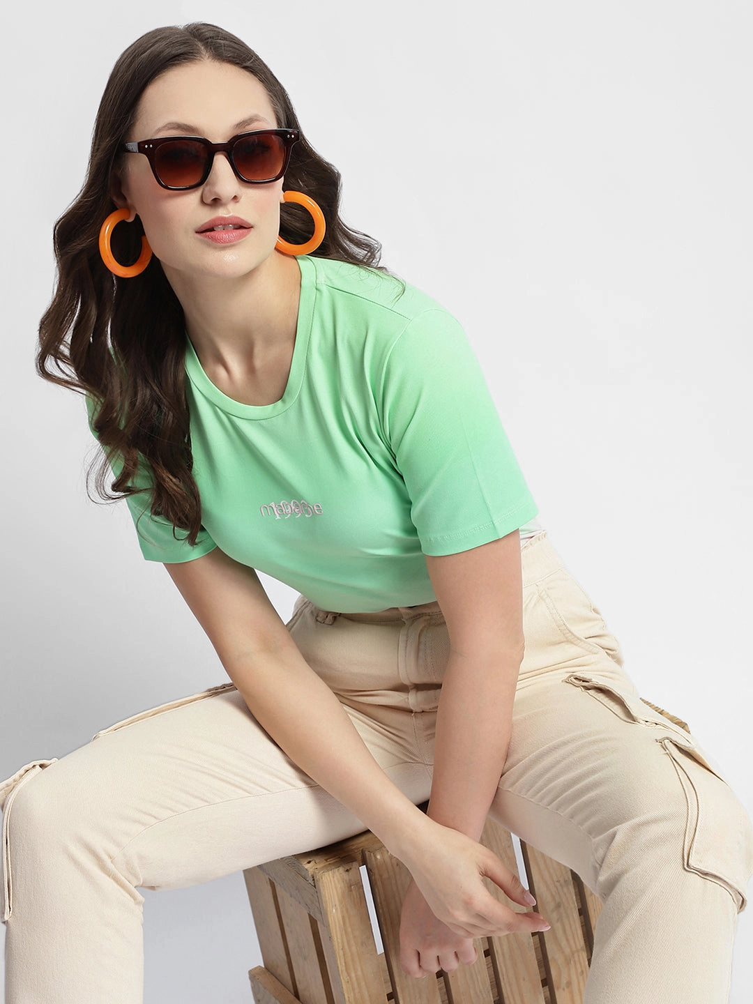 Fit for All Seasons Informal charm Madame Cotton Half Sleeve T-Shirt