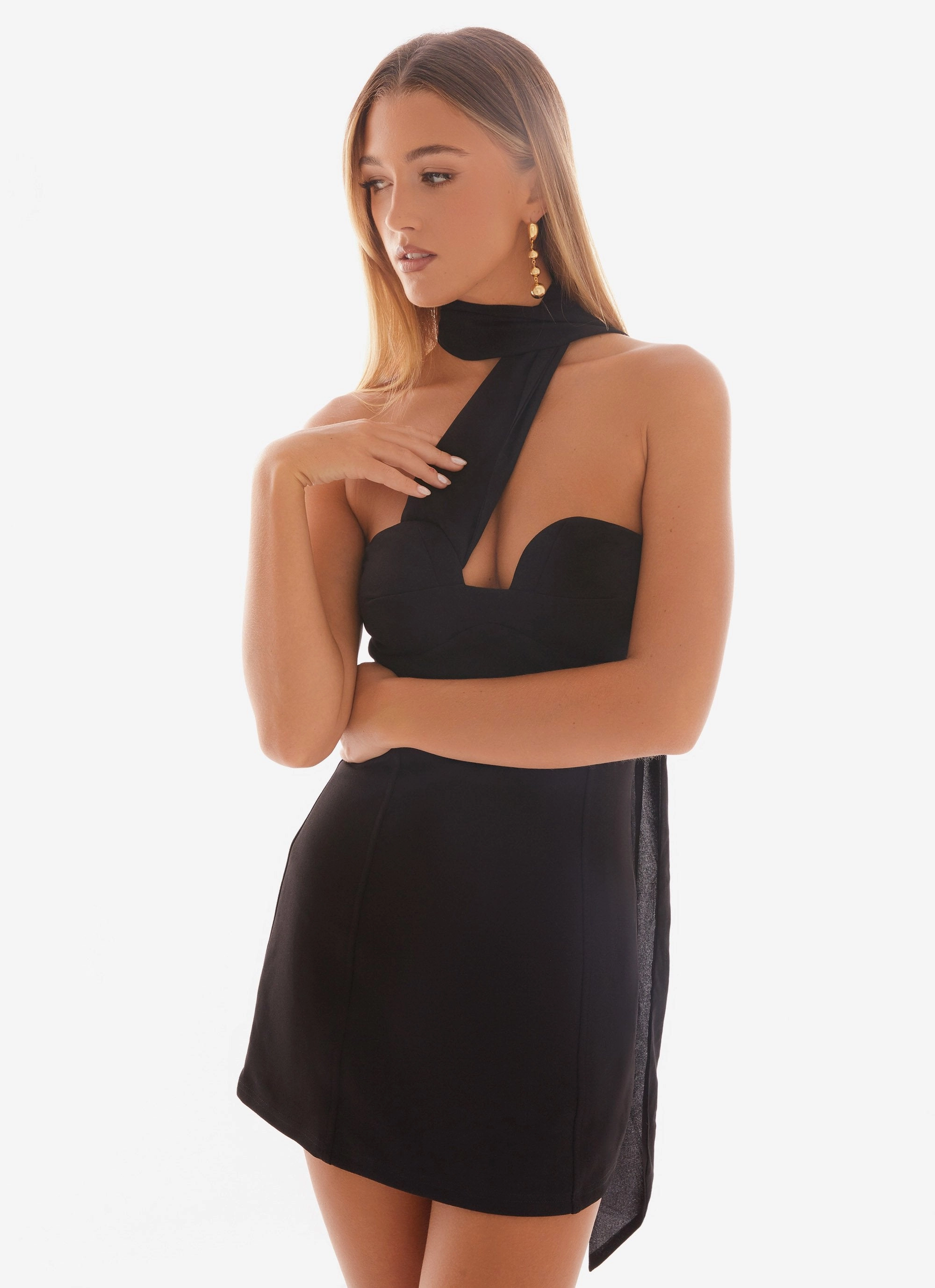 Sirena Mini Dress - Black Resort-Wear