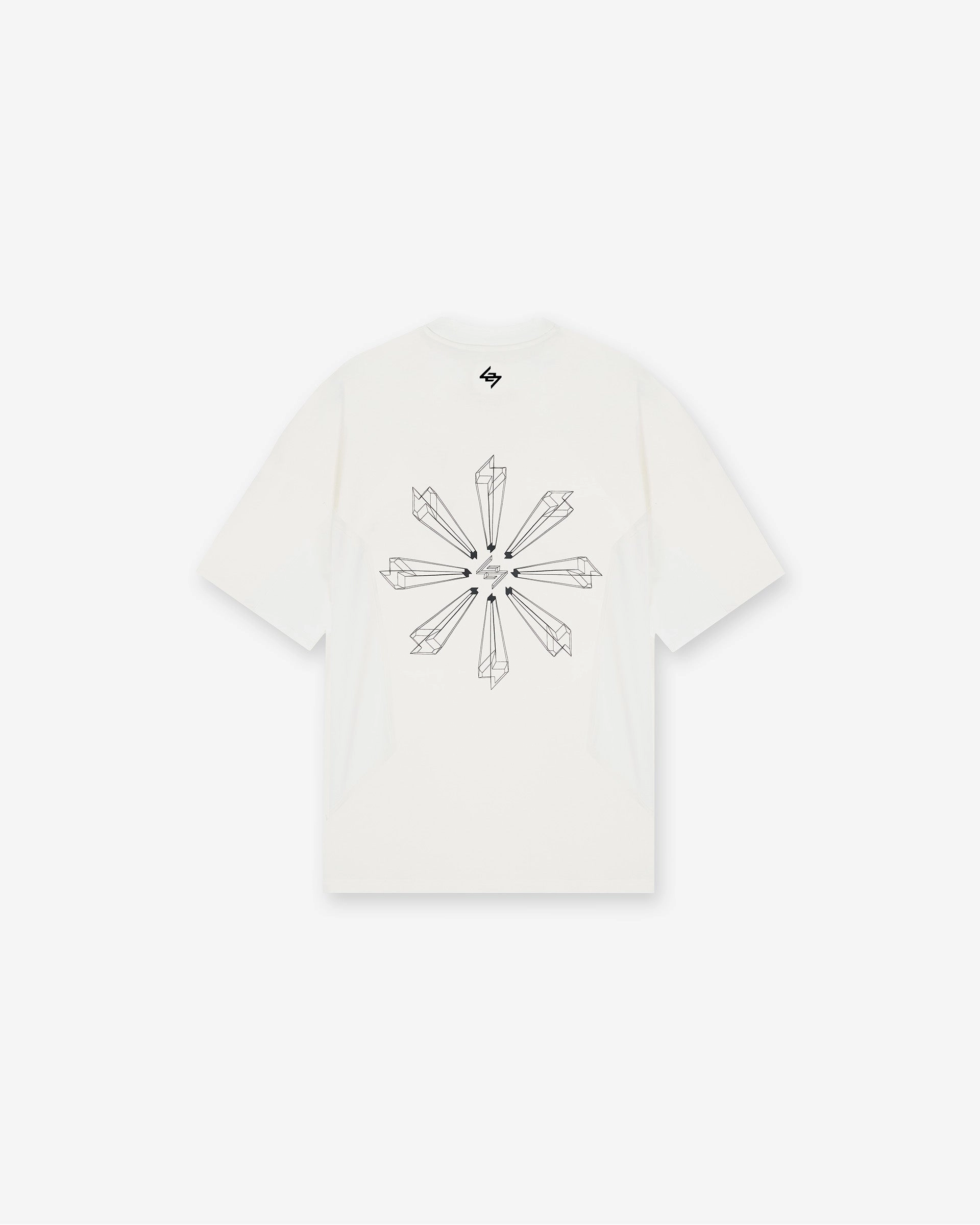 247 Uprising Oversized T-Shirt - Flat White Breathable Look