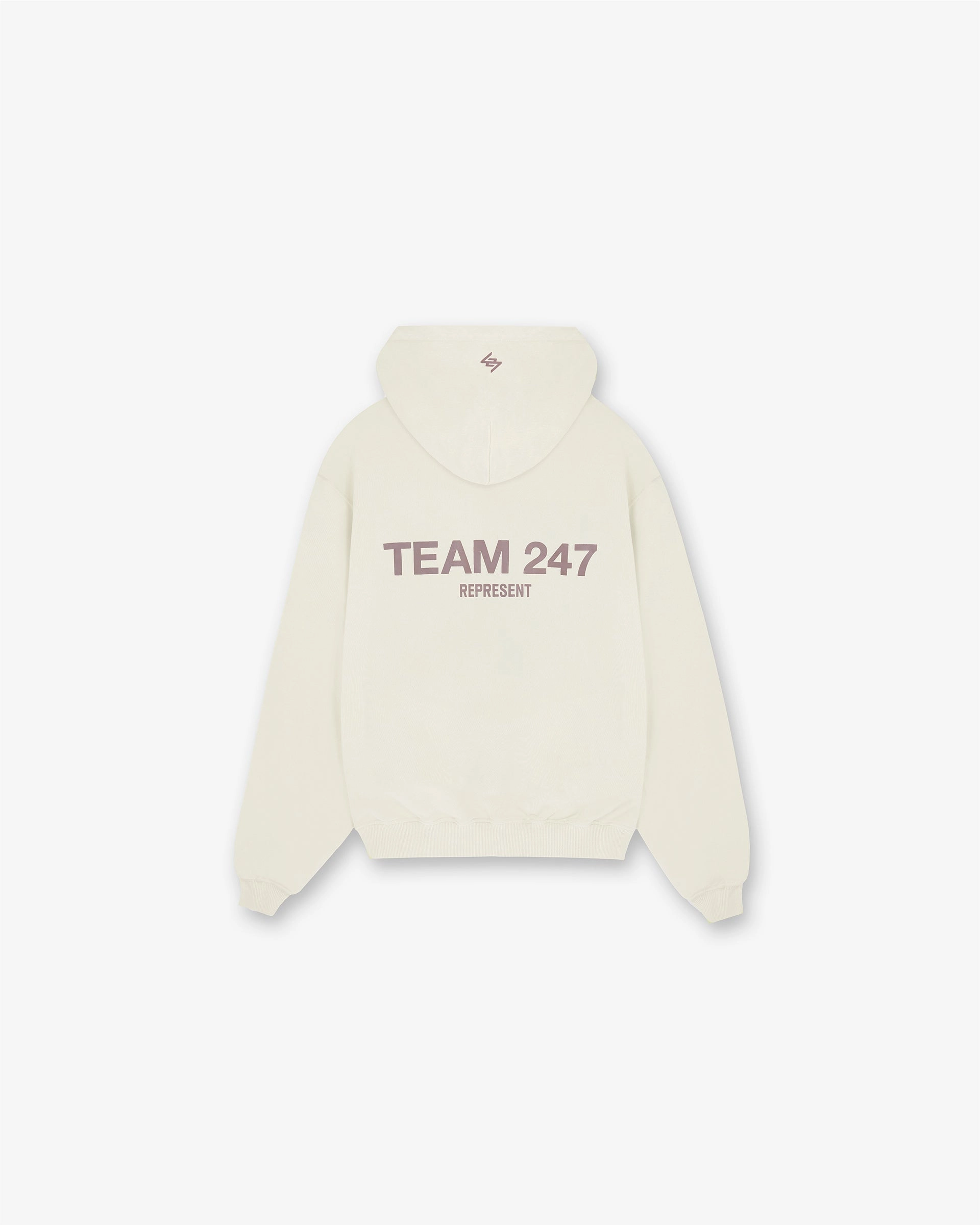 Team 247 Oversized Hoodie - Cream Ergonomic Cut Flex Waist