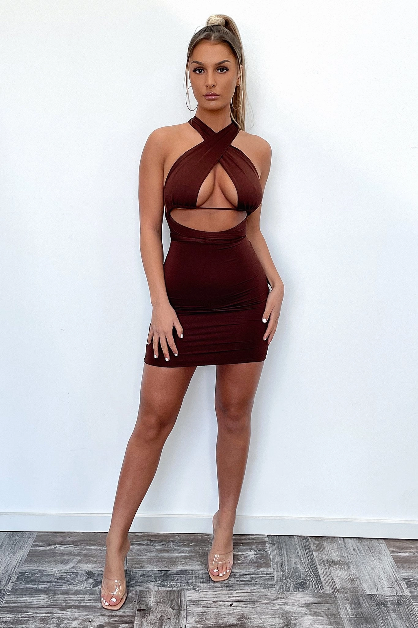 Skyler Dress - Brown Comfy Yet Stylish Sunny Lace