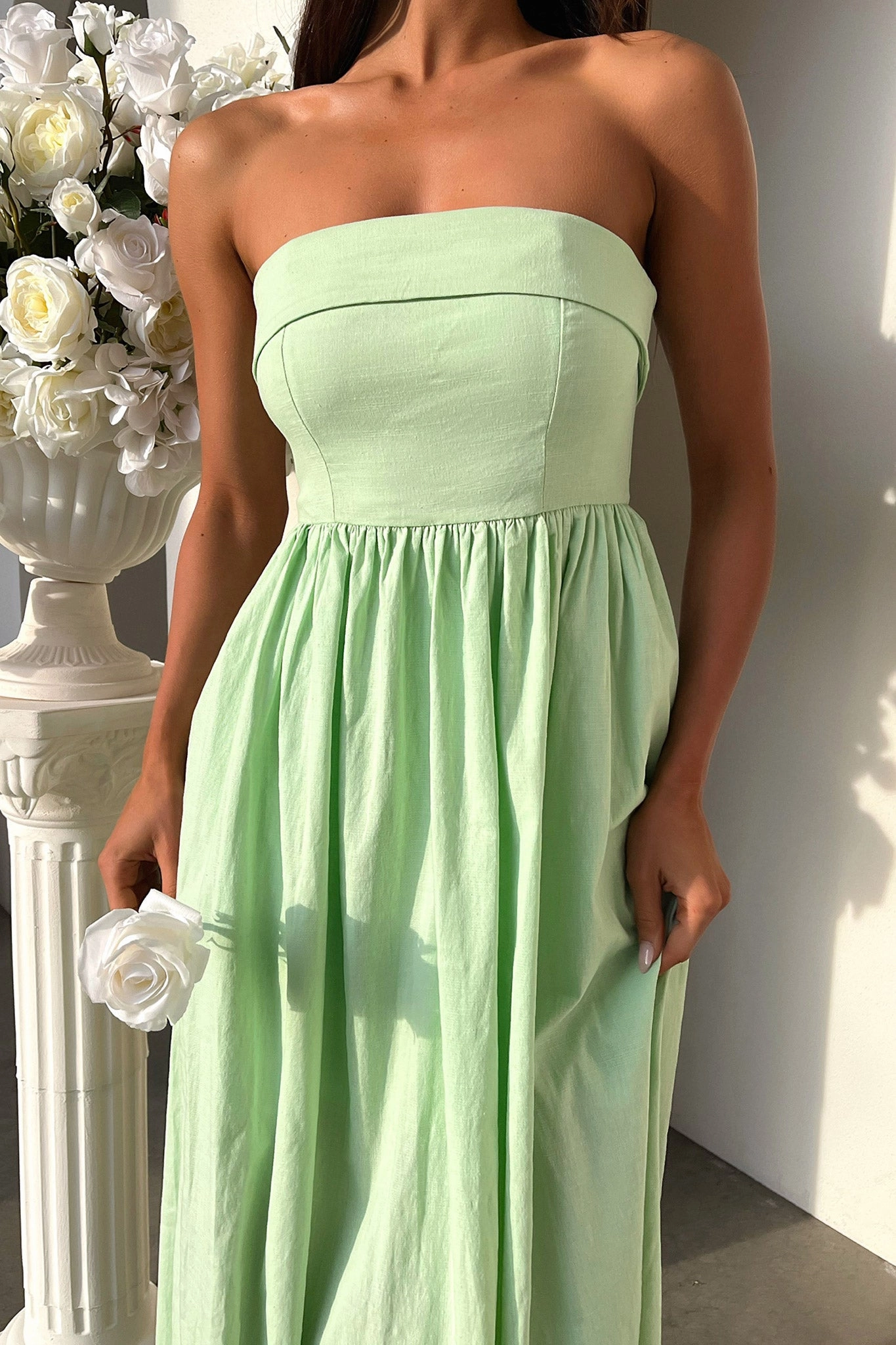 Modern Design Cornell Maxi Dress - Sage