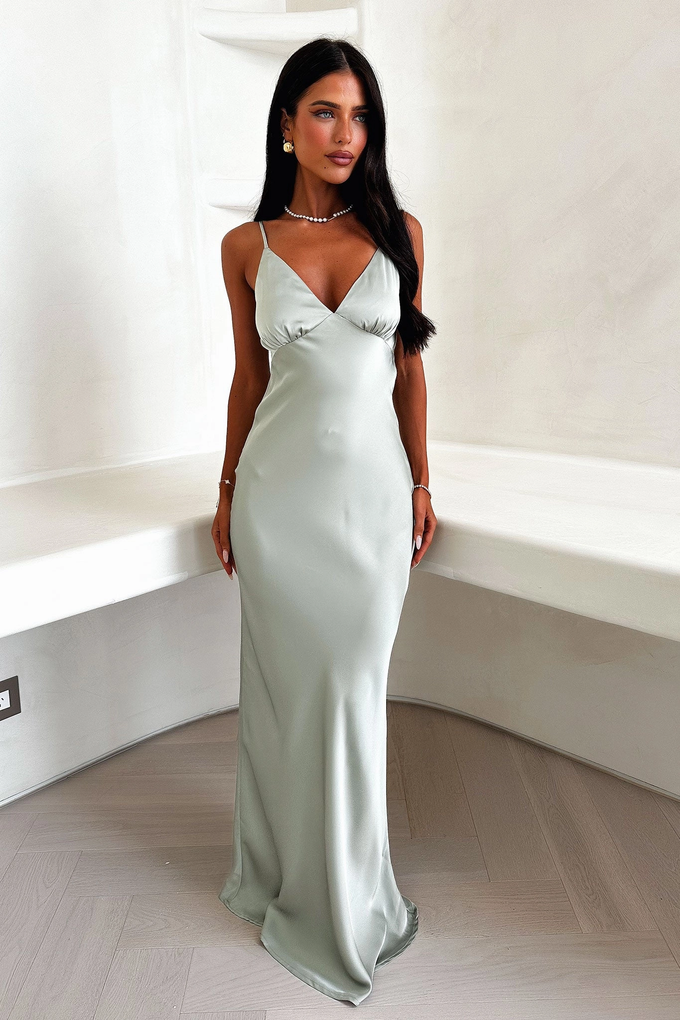 Sabilla Maxi Dress - Sage Red-Carpet