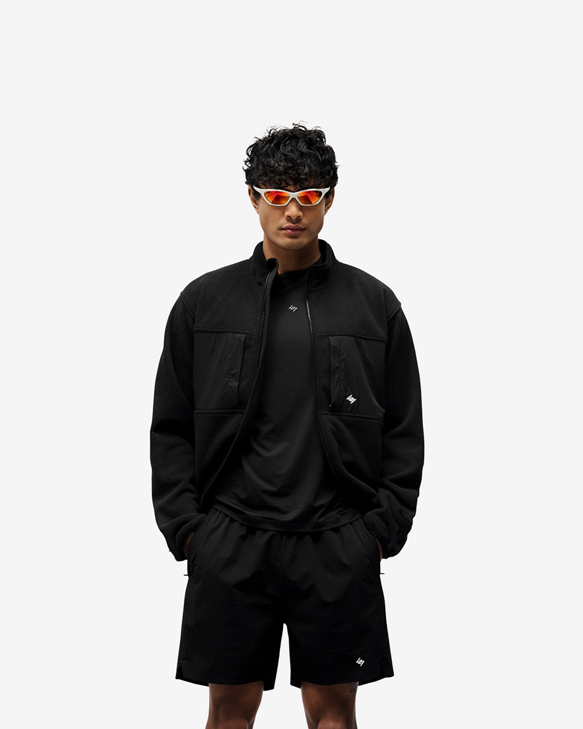 247 Polar Panelled Fleece - Black Weekend Casual