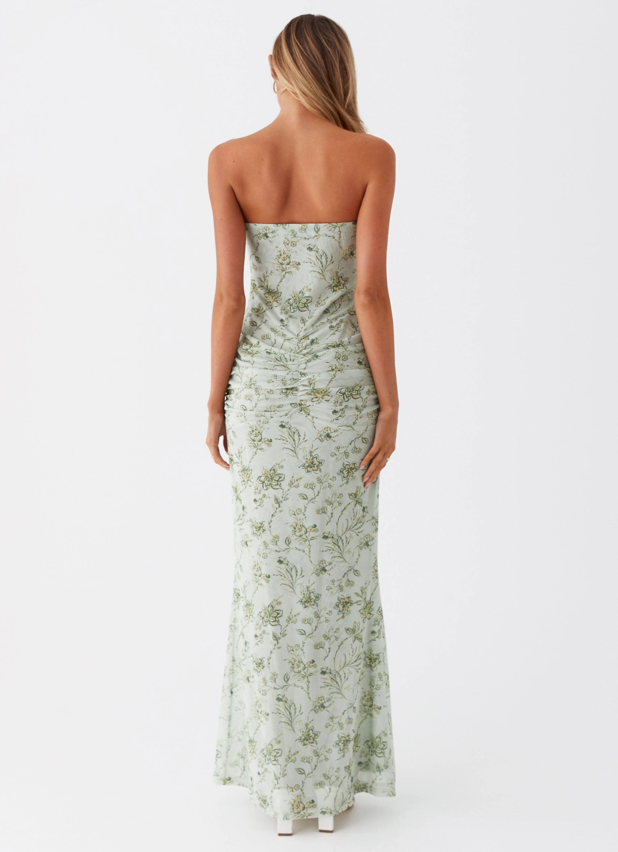 Dearest Maxi Dress - Sage Floral Smooth Detail