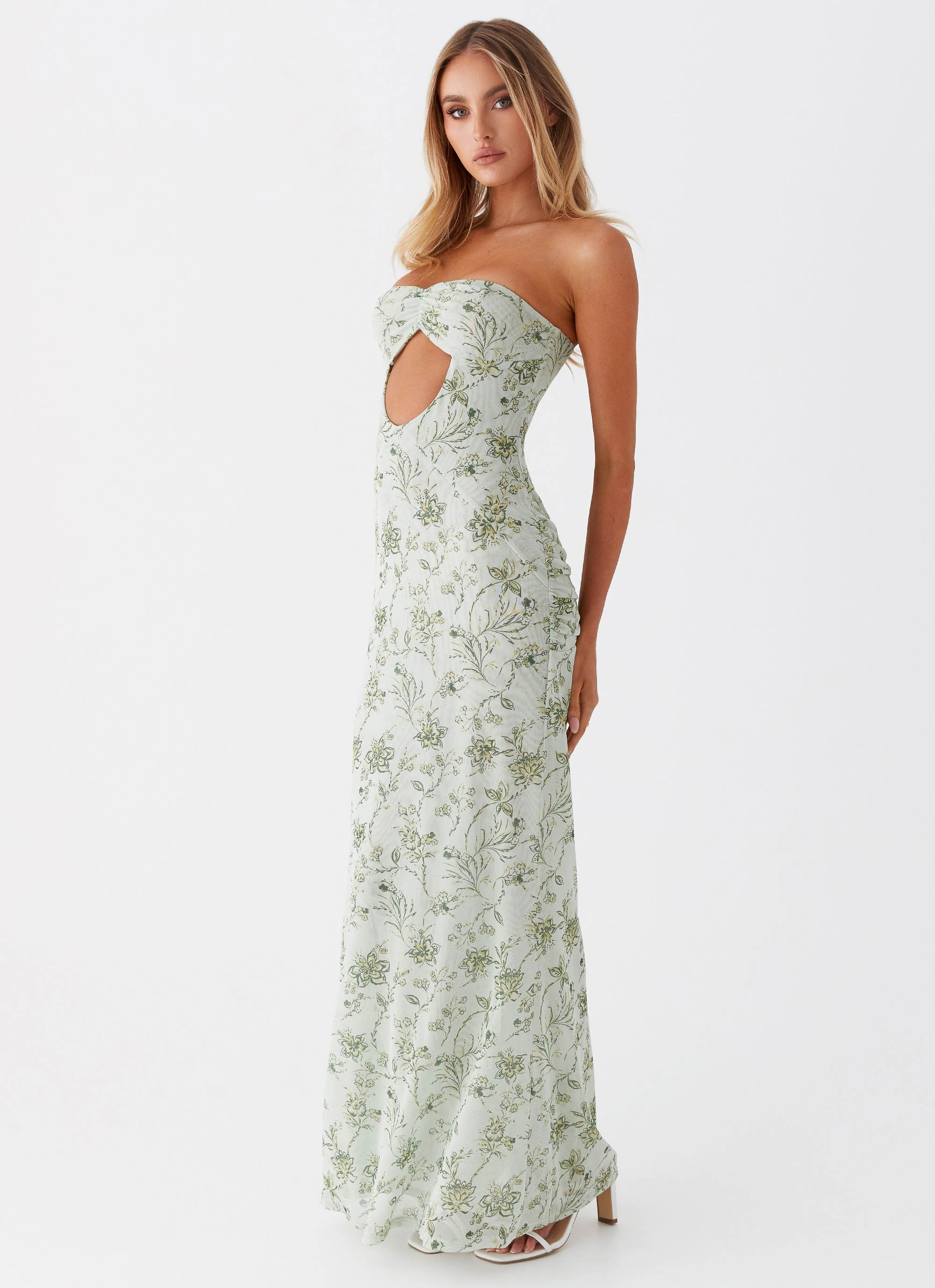Calm Mood Dearest Maxi Dress - Sage Floral
