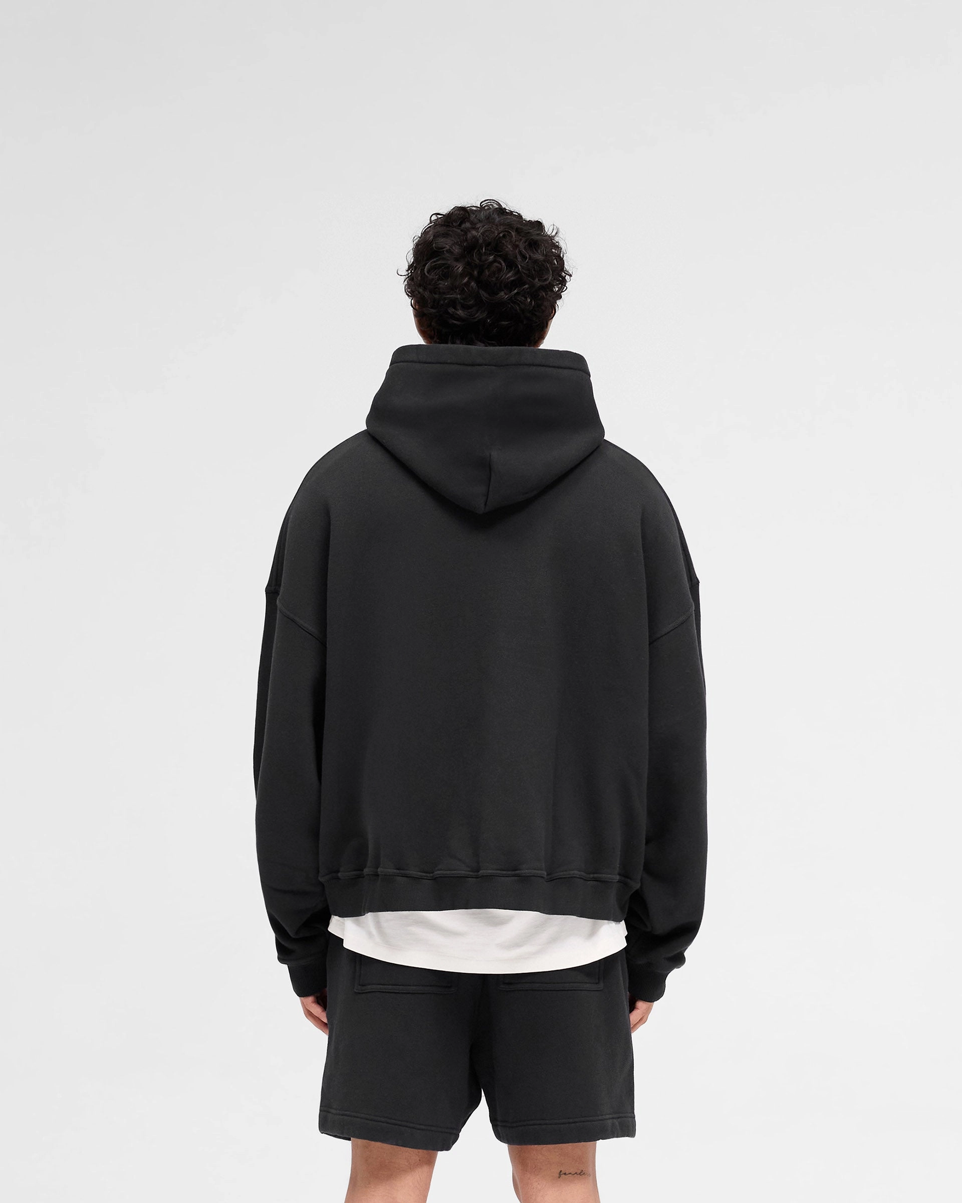 Street Flex Rep Applique Hoodie - Off Black