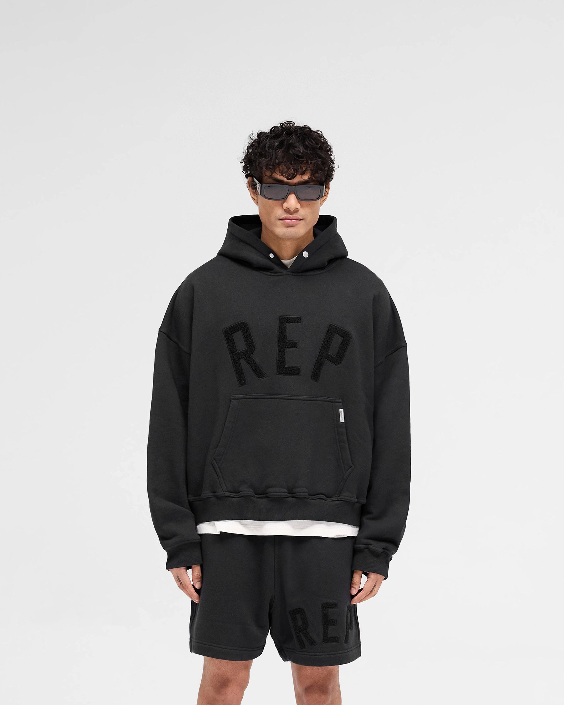 Rep Applique Hoodie - Off Black Mountain Wear Sleek Performance